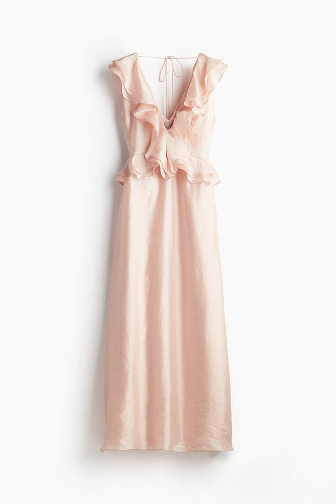 Robe volantée - Rose clair/Blanc/bleu/fleuri/Crème/fleuri - 1