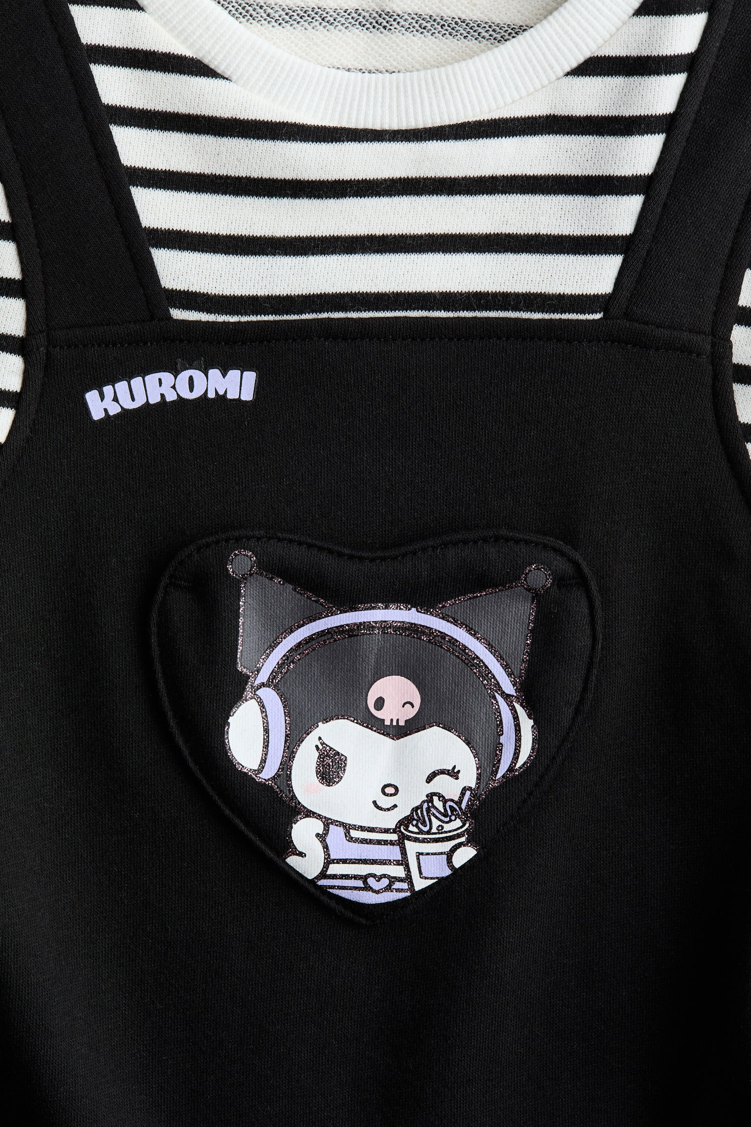 デザインスウェットワンピース - ブラック／クロミ/ライトブルー／シナモロール/ライトパープル／クロミ - 6