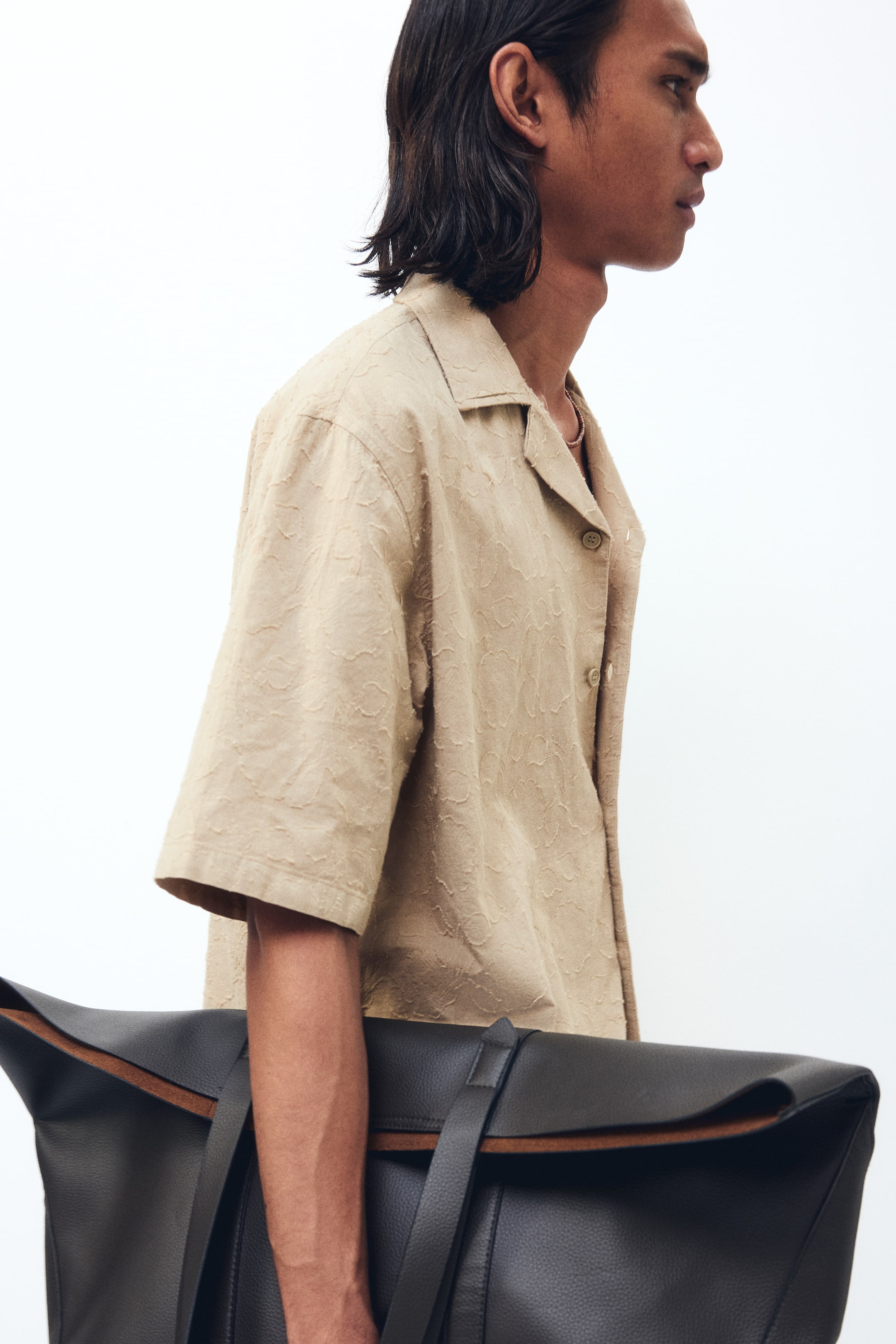 Relaxed-Fit Textured Resort Shirt