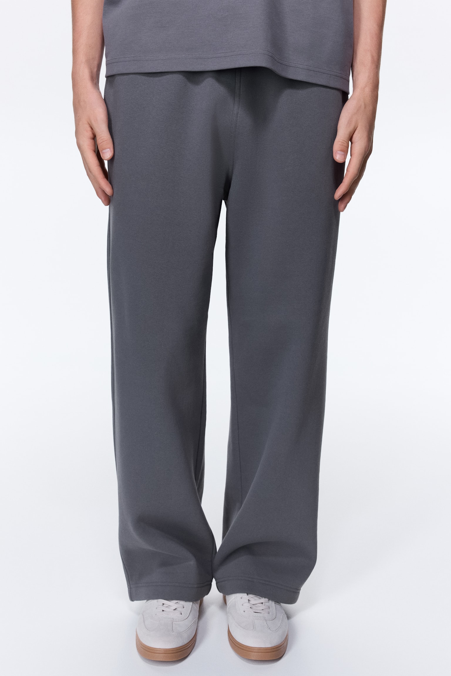 Loose-Fit Sweatpants - Gray/Khaki green/Brown/Light gray melange - 4