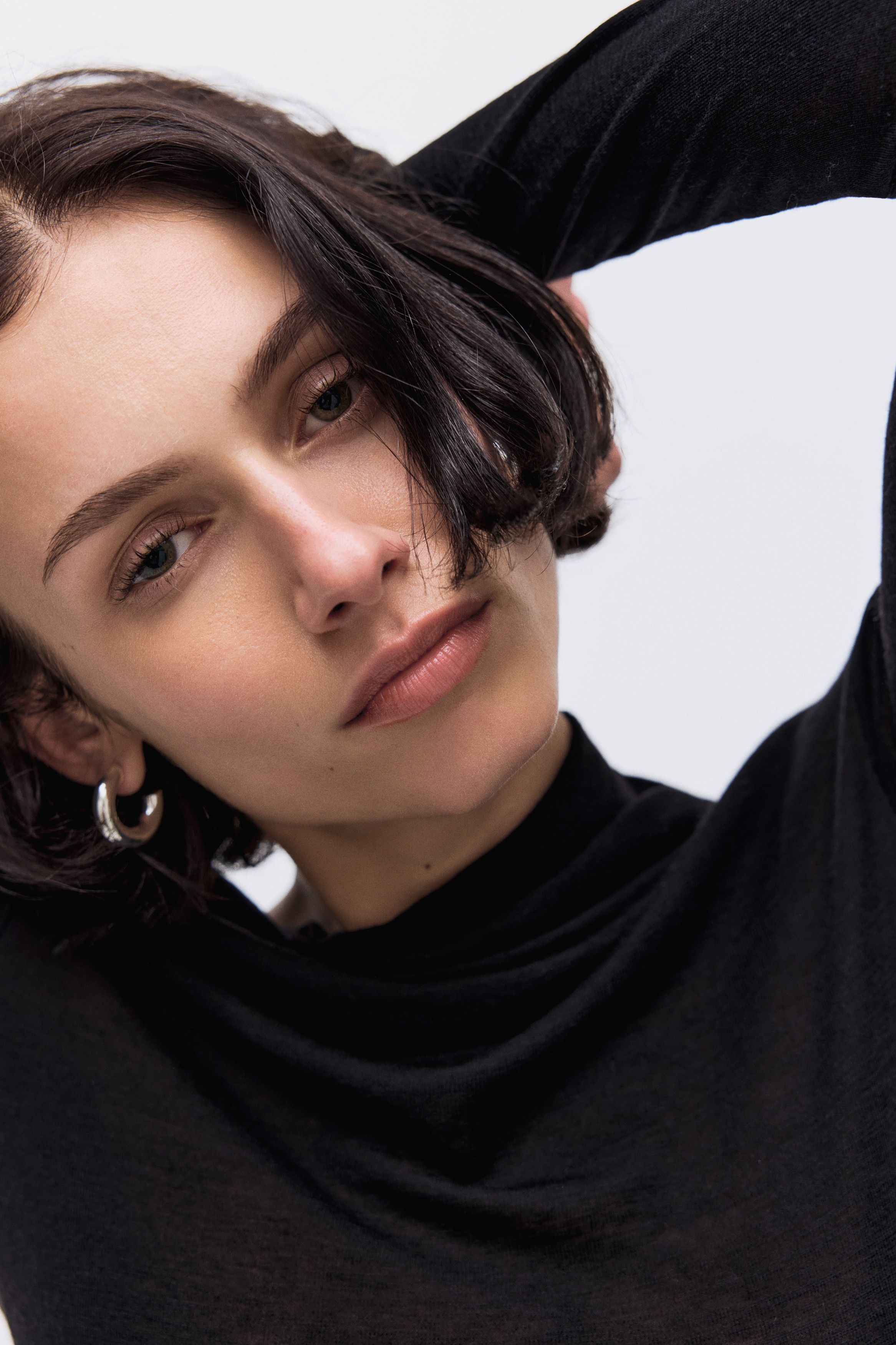 H & M - ワンショルダー ウールトップス - ブラック H & M - ワンショルダー ウールトップス - ブラック