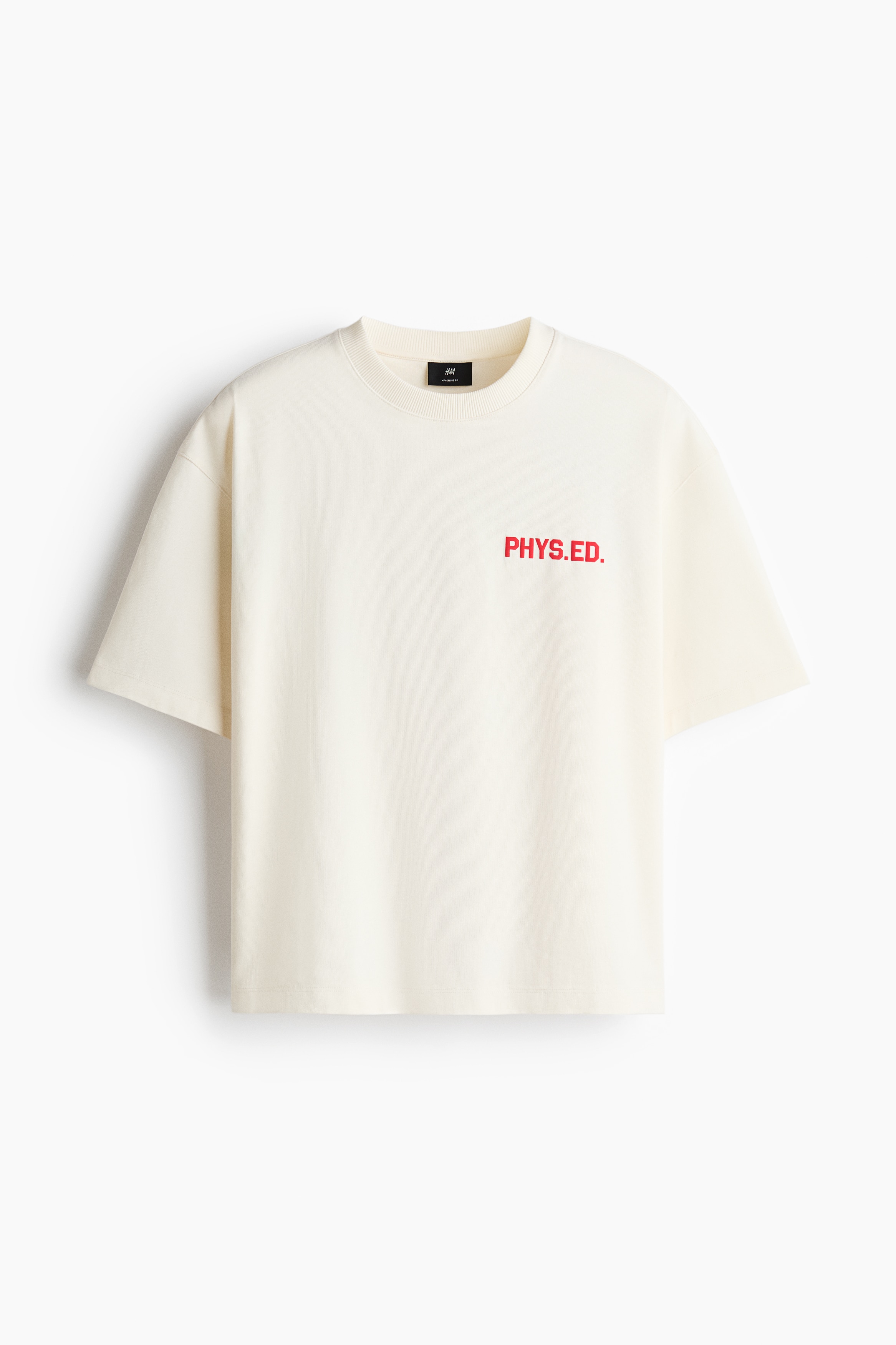 Oversized Fit Printed T-shirt - Cream/Phys.Ed/Light blue/Sports Archives