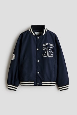 Baseballjacka med motiv