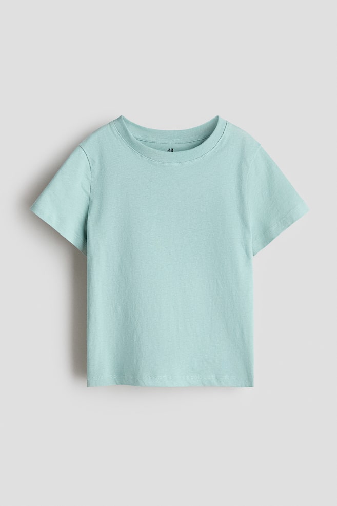 Cotton T-shirt - Dusty turquoise - 1