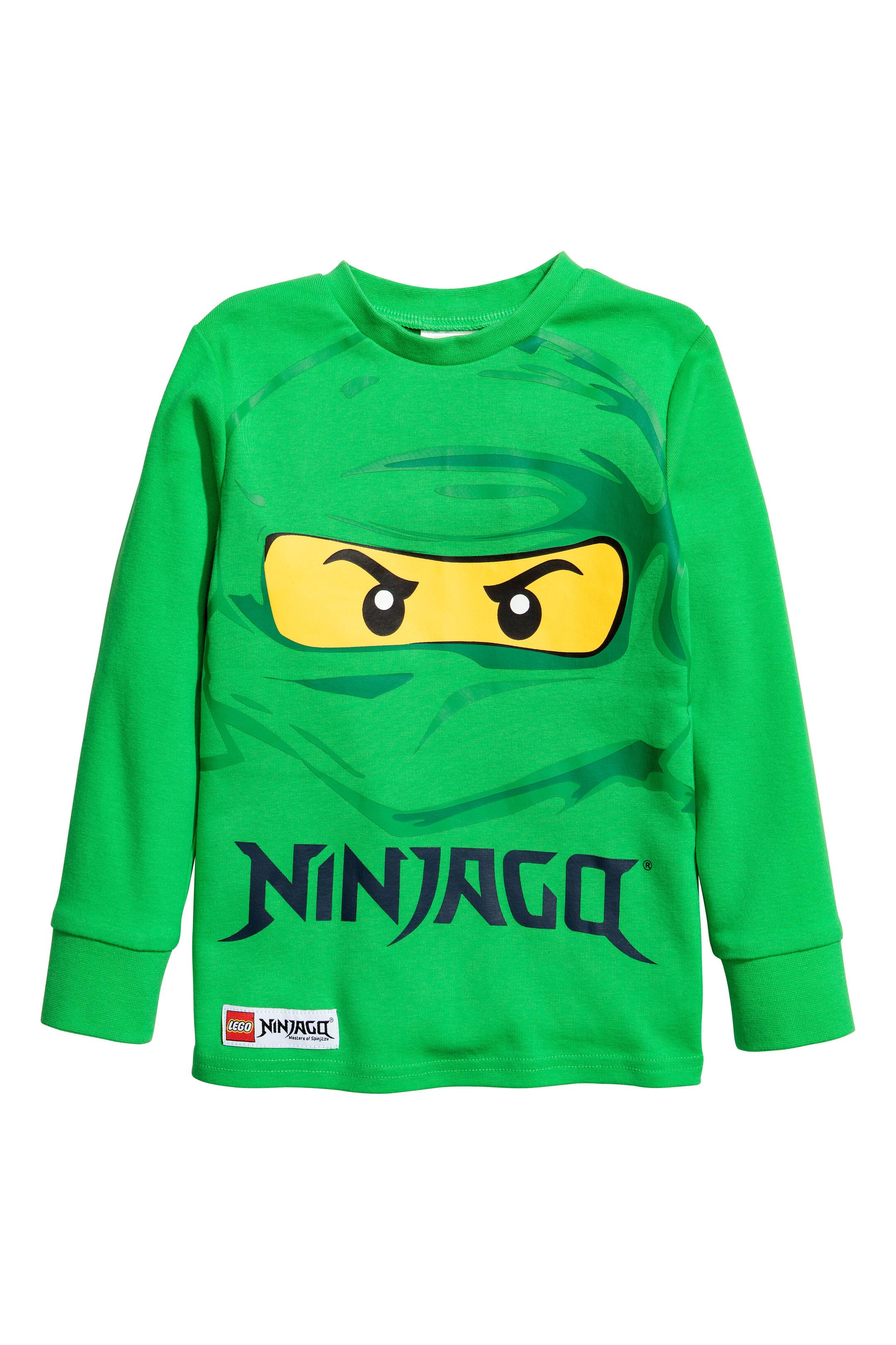 View larger image: Jersey pyjamas - Green/Lego - Kids | H&M GB 1