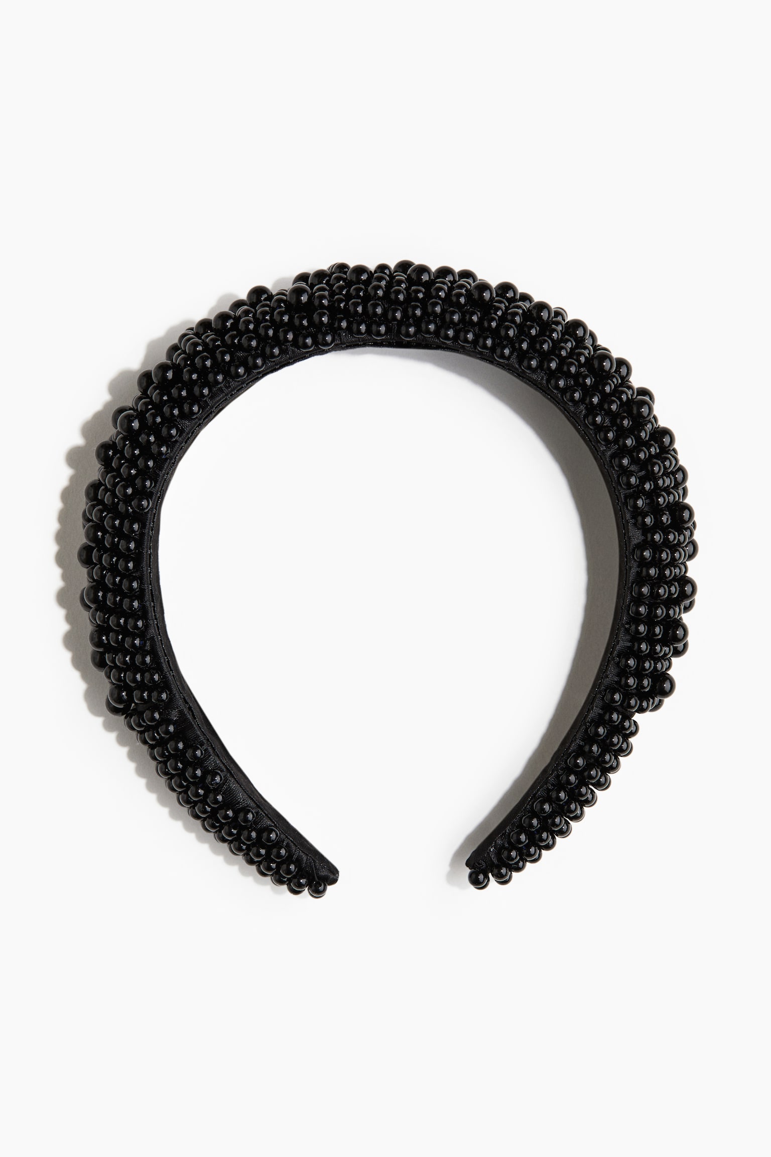 Beaded Alice band - Black - 2