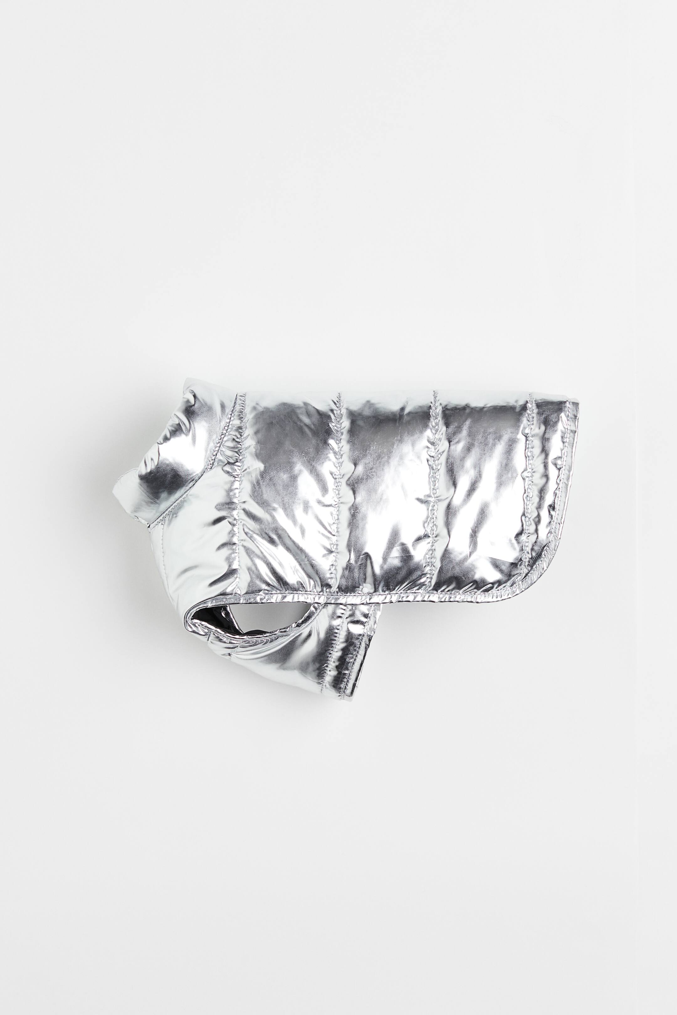Shimmering quilted dog jacket Silvercoloured Ladies H&M GB