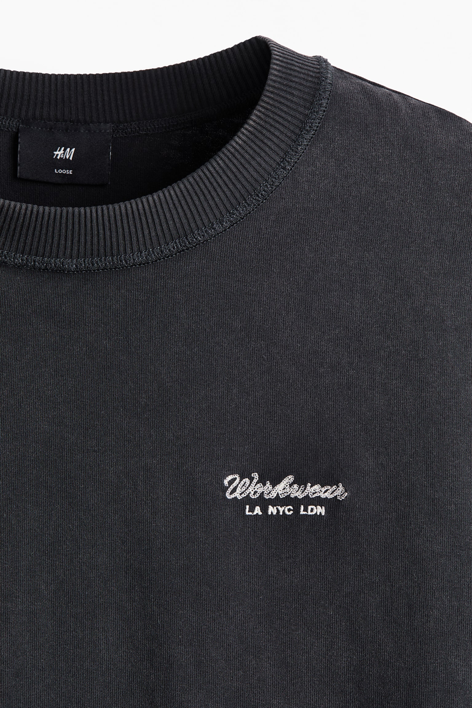 טישירט עם הדפס Loose Fit - שחור/Workwear/אפור בהיר/Not for Ceremony/אדום/Sunset - 6