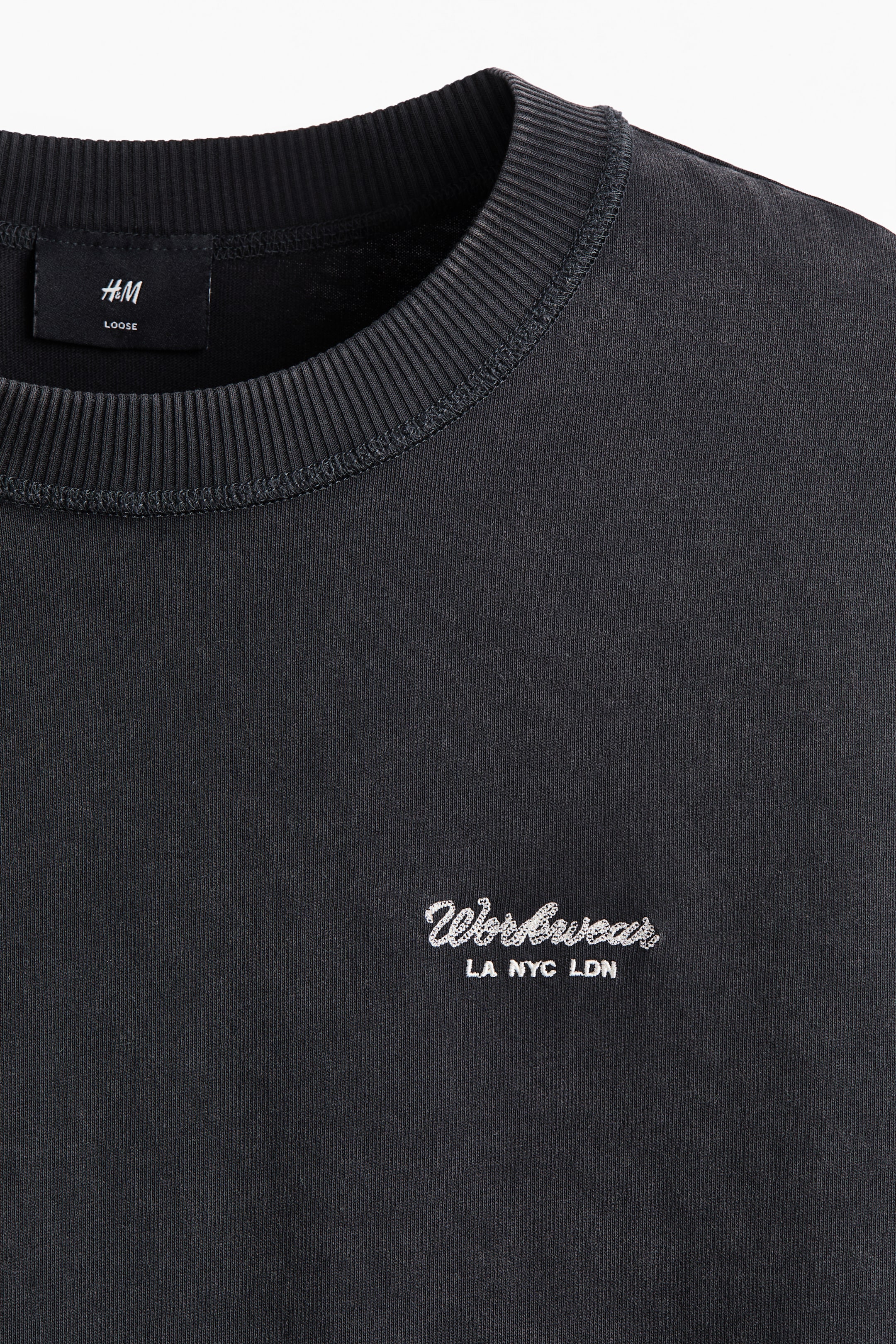 Xem ảnh lớn hơn: Áo thun in hình Loose Fit - Màu đen/Workwear - Men | H&M VN 7