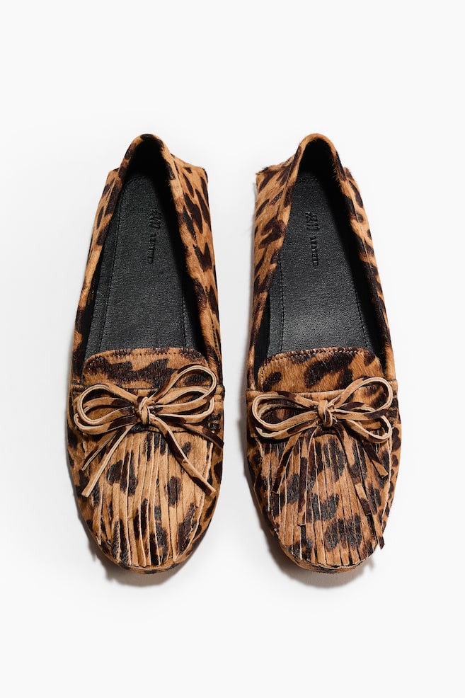 Loafers à franges - Beige/imitation léopard/Noir/Marron - 1