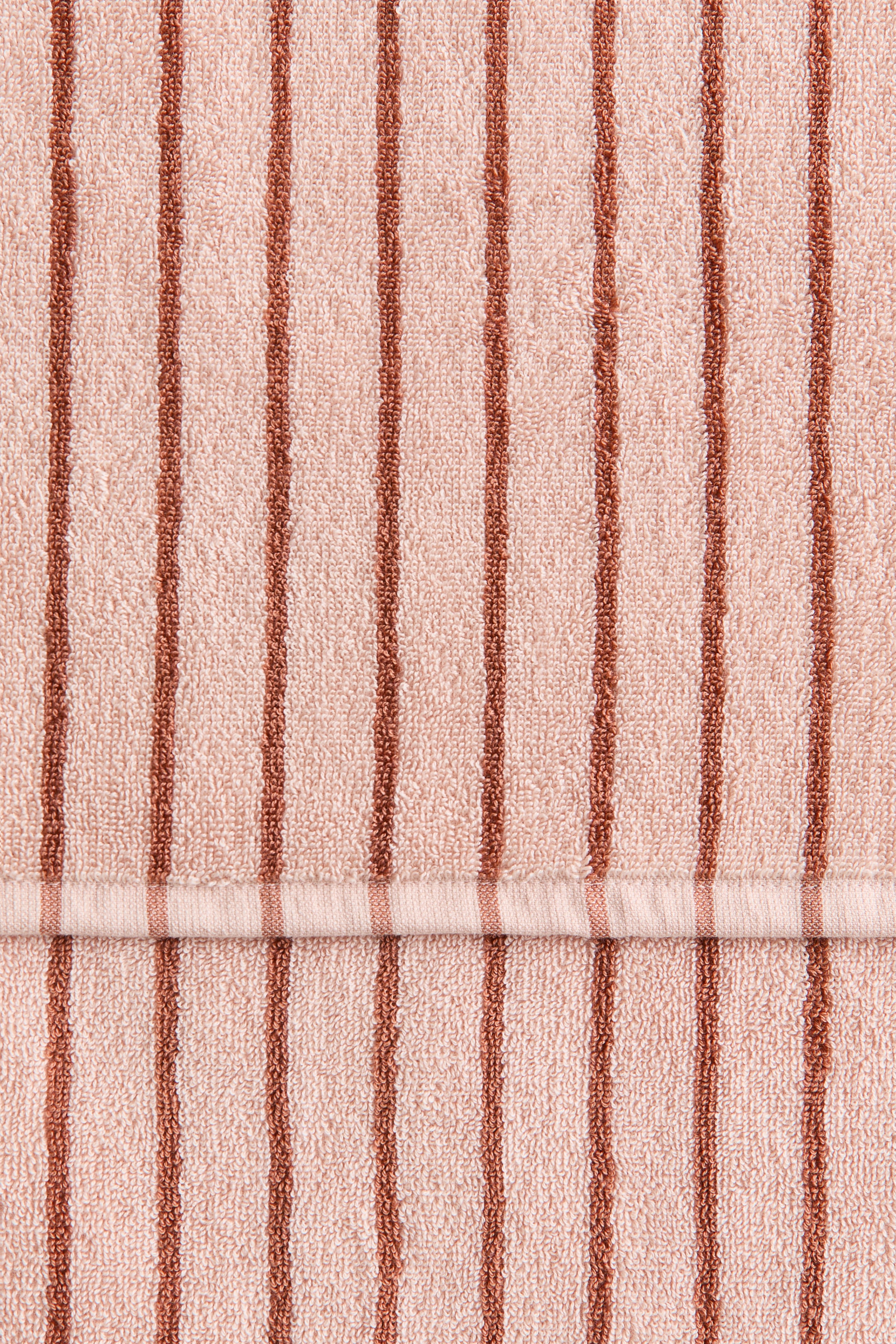 View larger image: Striped hand towel - Light pink/Terracotta striped - Home All | H&M IN 4