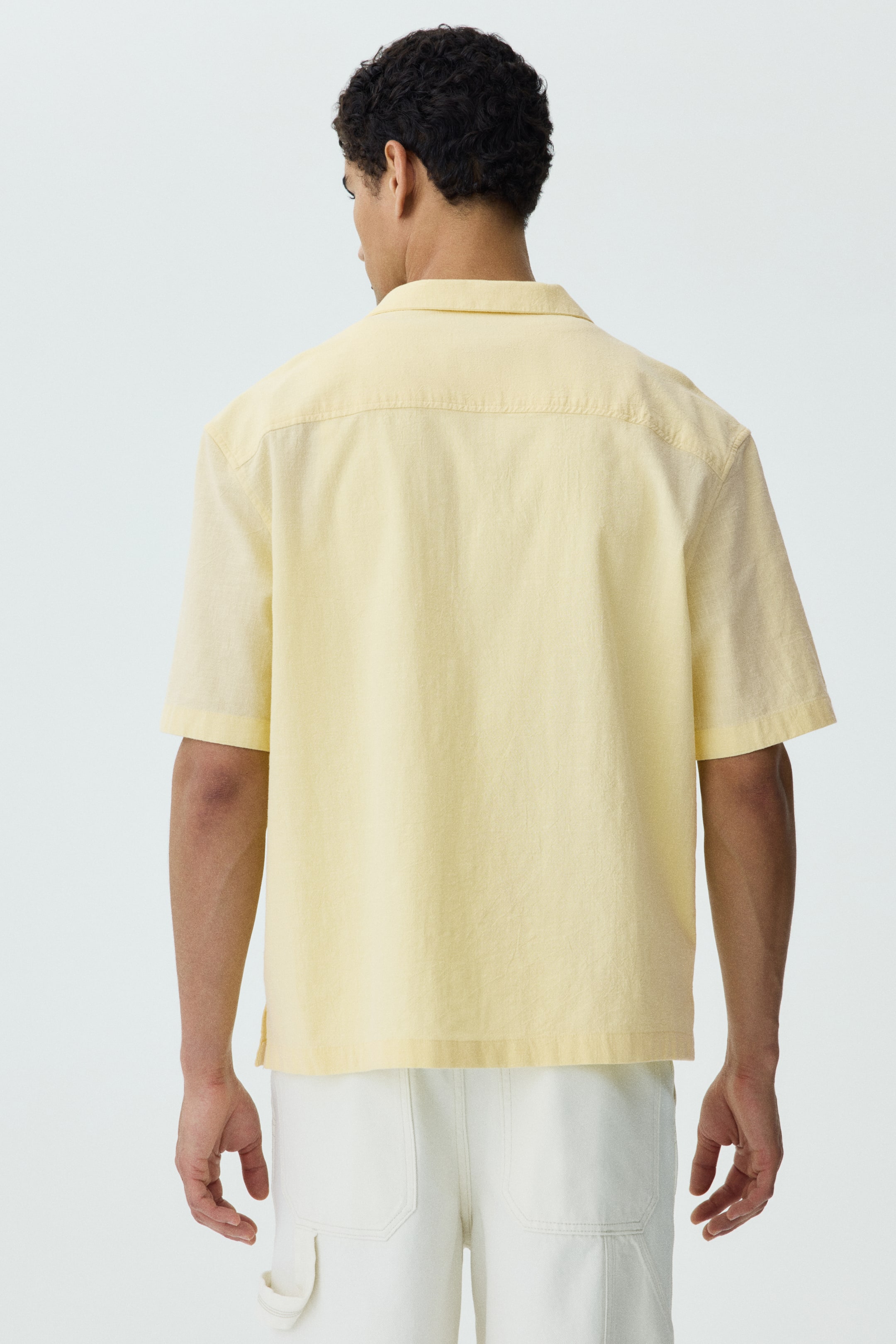 Chemise décontractée à col cubain