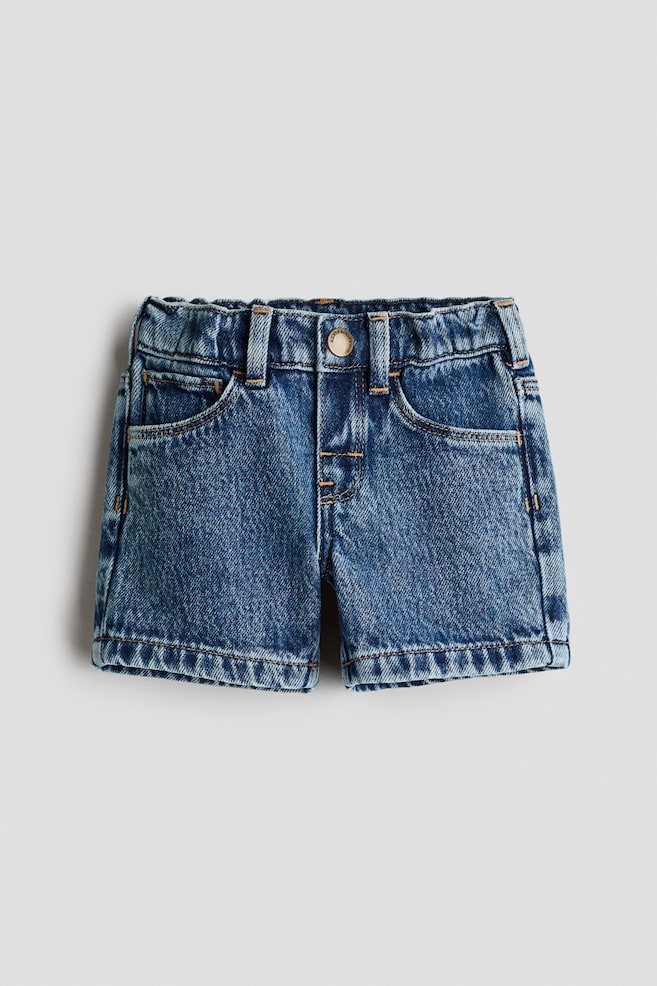 Short en denim - Bleu denim/Bleu denim/Gris foncé - 1