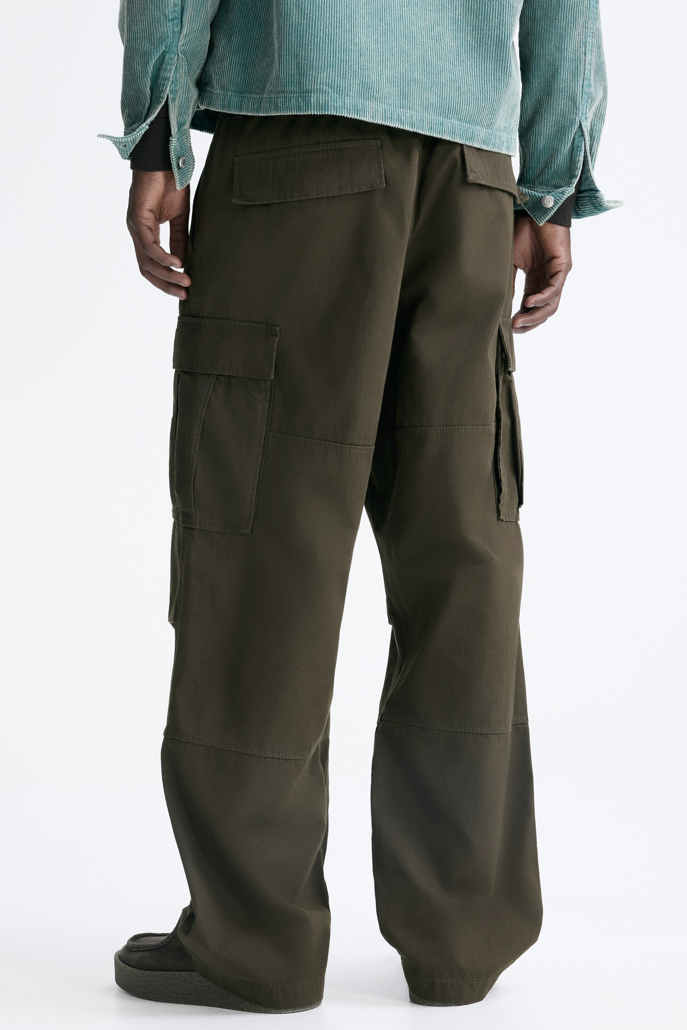 Relaxed Fit Cotton cargo trousers