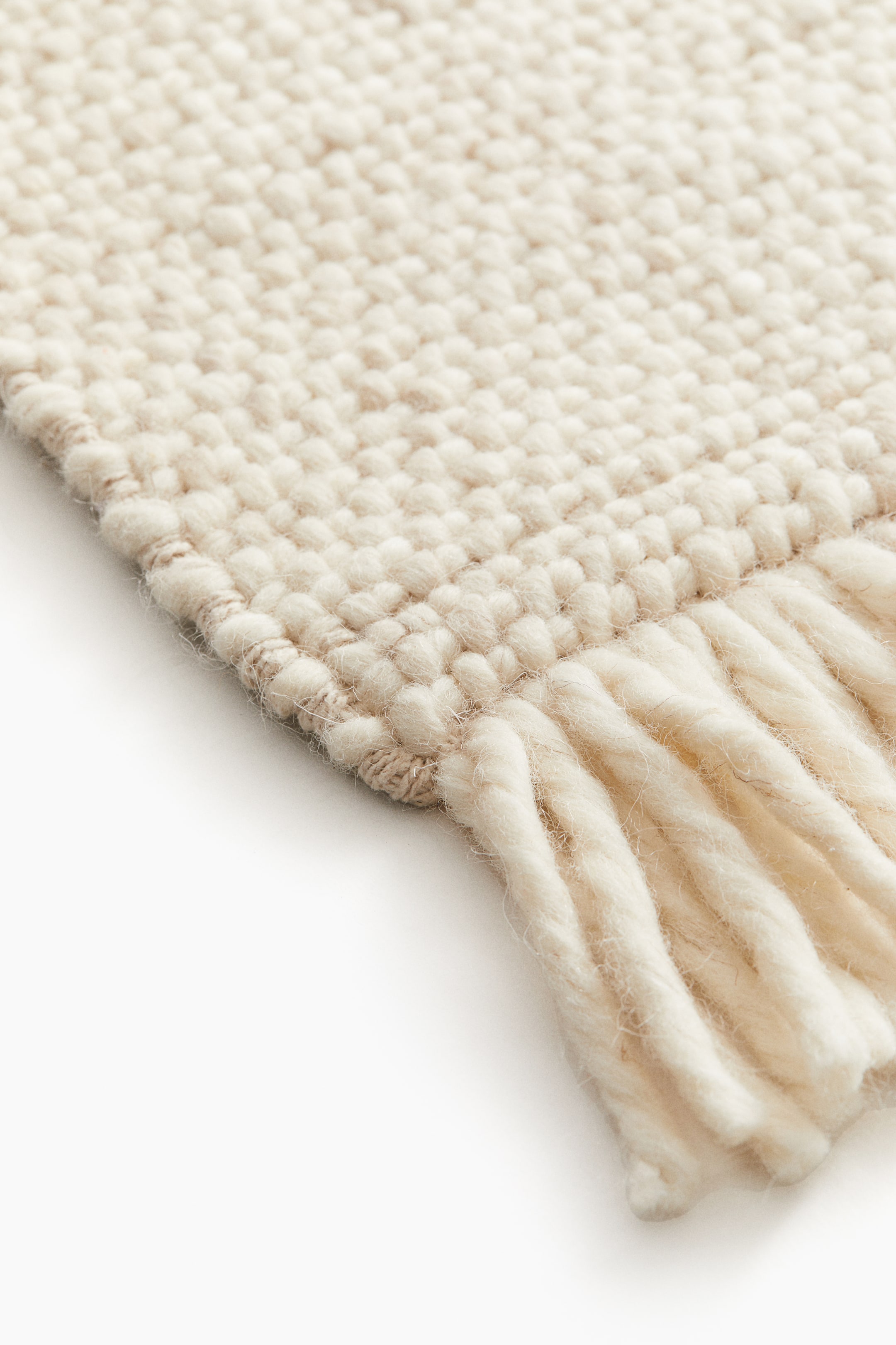 Fringed Wool-blend Rug