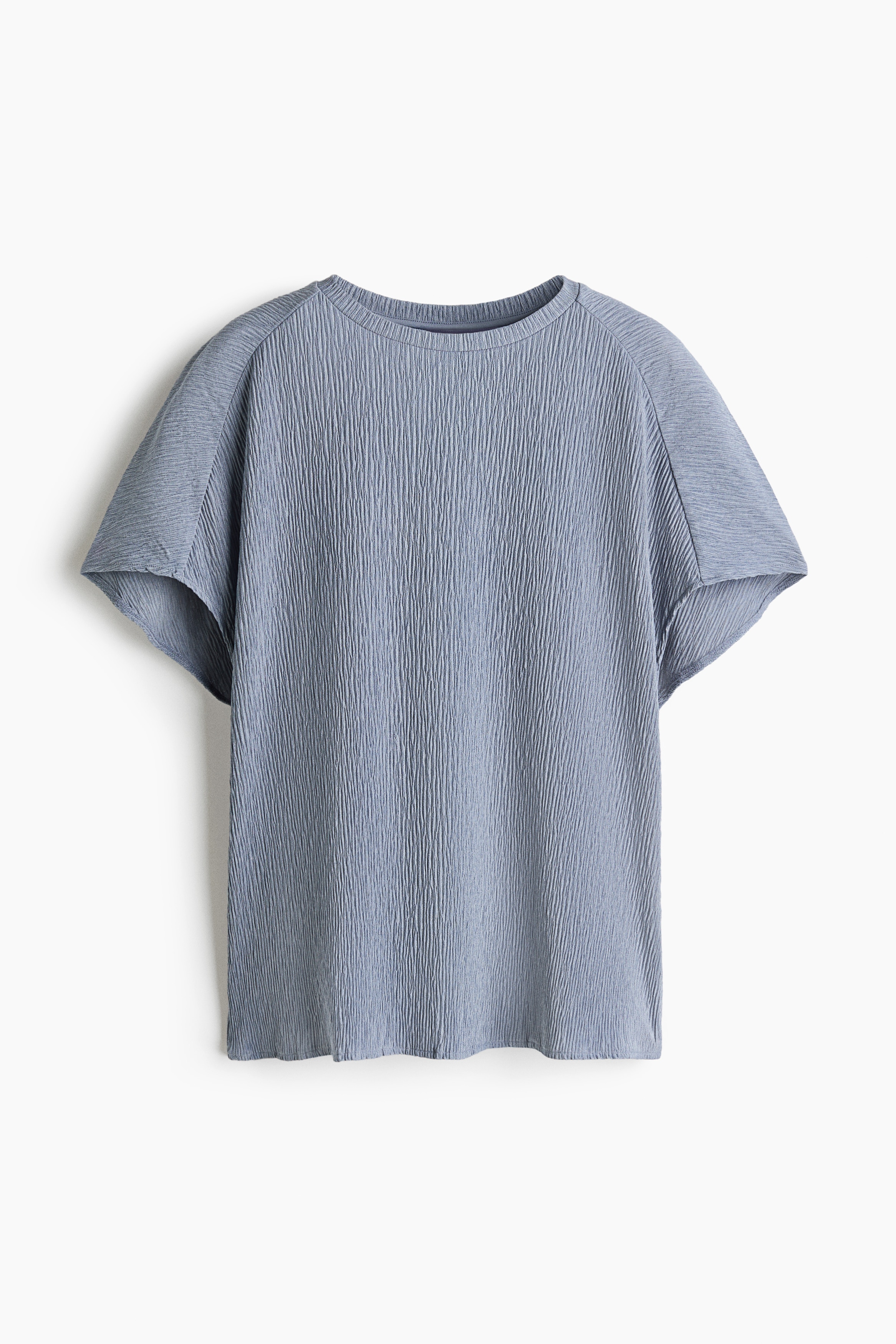 Crinkled top - Dusty blue/Black/Dark brown/Light dusty pink