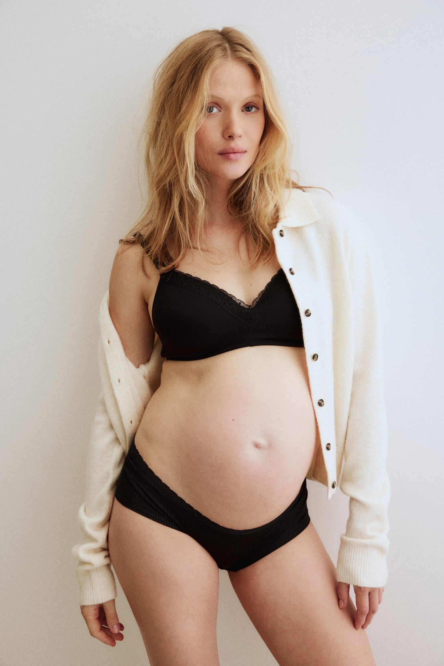 MAMA 5 perechi de chiloți Hipster - Negru/Bej-deschis/alb/negru - 2