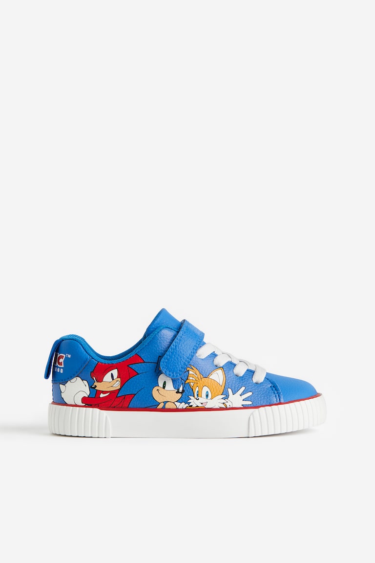Printed trainers Bright blue/Sonic the Hedgehog Kids H&M GB