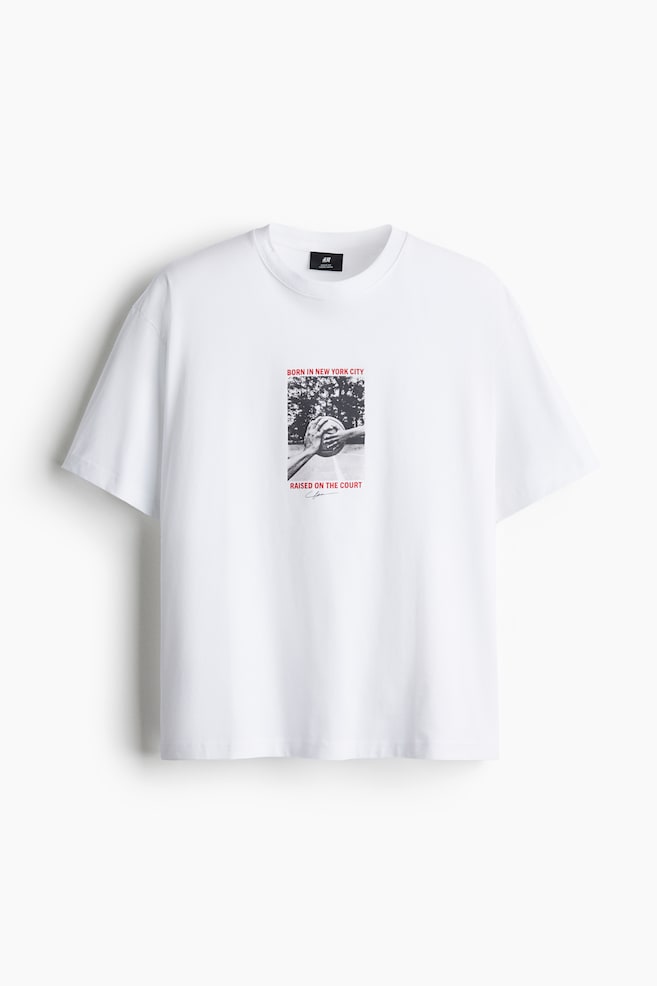 Loose Fit Printed T-shirt - White/New York/White/Peak Season/White/Finca Olivetta/White/Offside Society/White/Port Meridian Yacht Club/White/Aura Artist House - 1