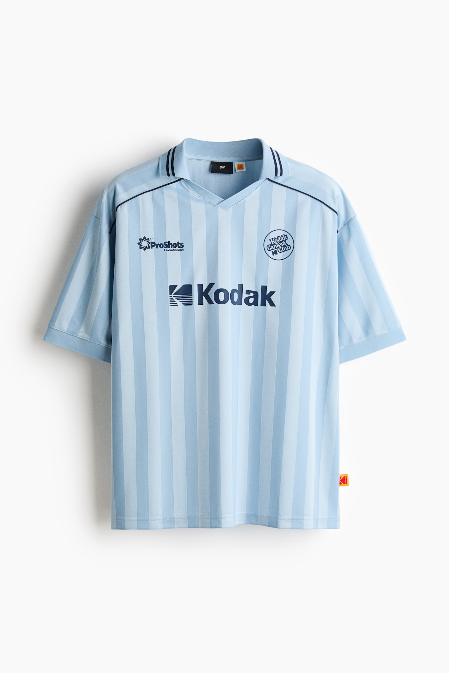 Loose Fit Printed football shirt-Light blue/Kodak - 2