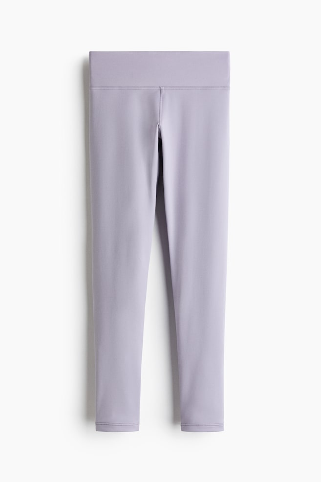 Sports leggings with DryMove™ - Dusty lilac/Black/Lilac plum/Purple mole/Light pink/Grey-green/Light blue/Navy blue/Dark purple - 1