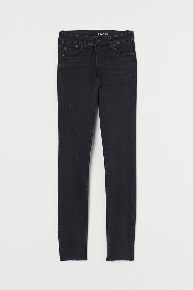 Shaping High Jeans - Black/Washed out - 1