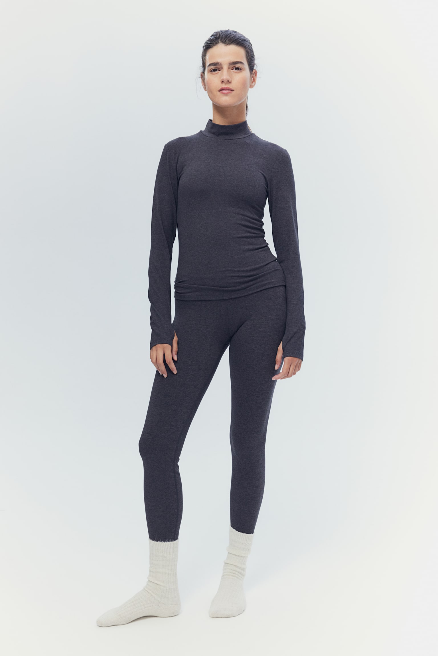 Base layer leggings - Dark greige - 6