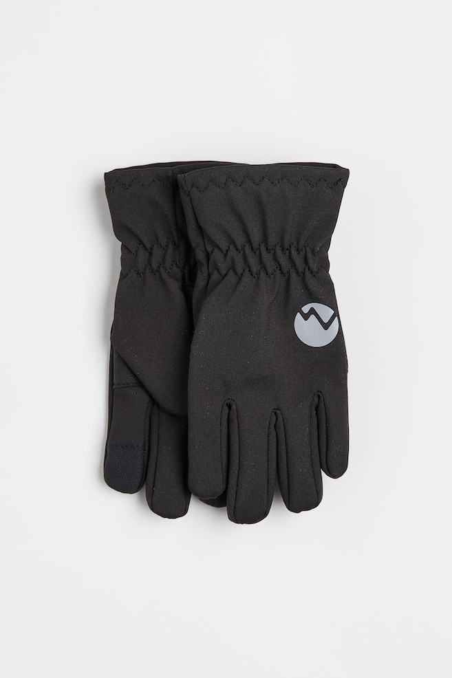 Water-repellent gloves - Black - 1