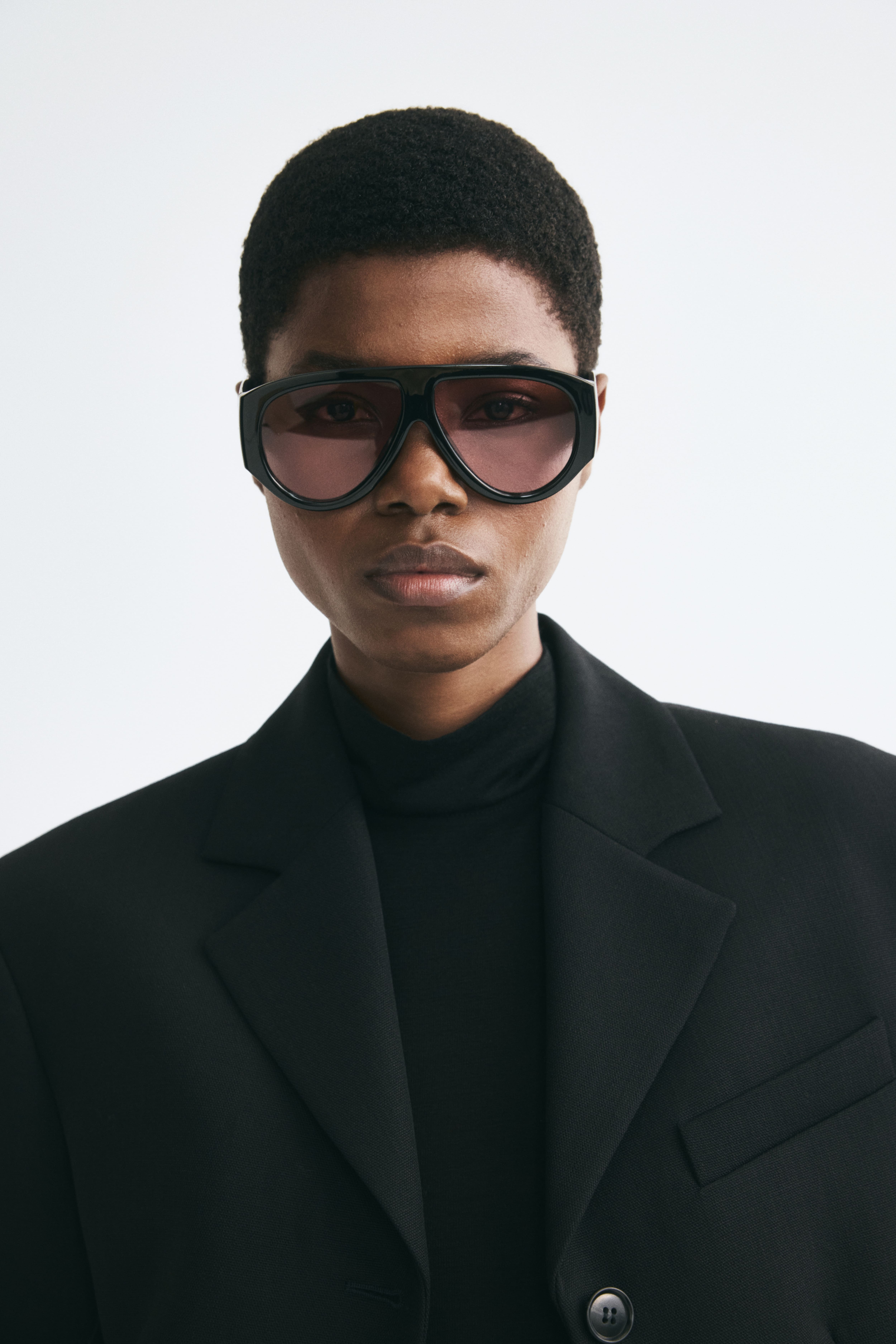 Wool Mock Turtleneck Top
