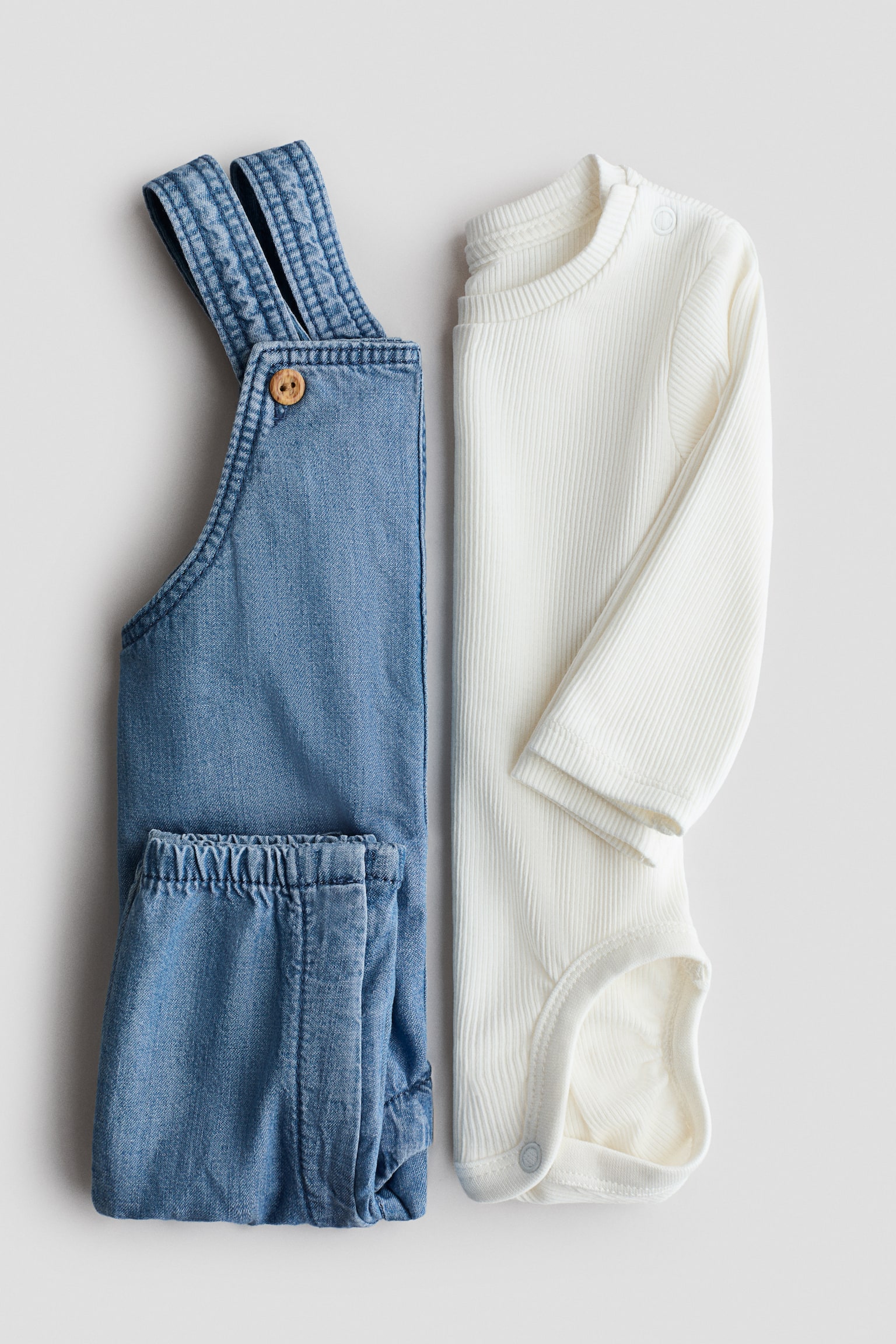 2-piece cotton set - Denim blue - 2