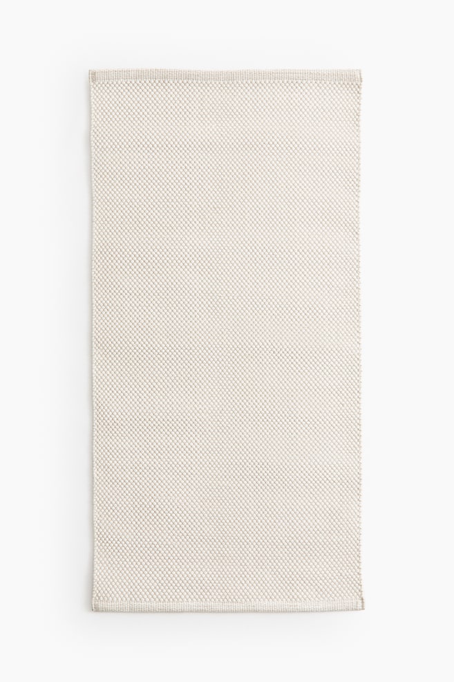 Cotton Rug - Natural white/beige - 1