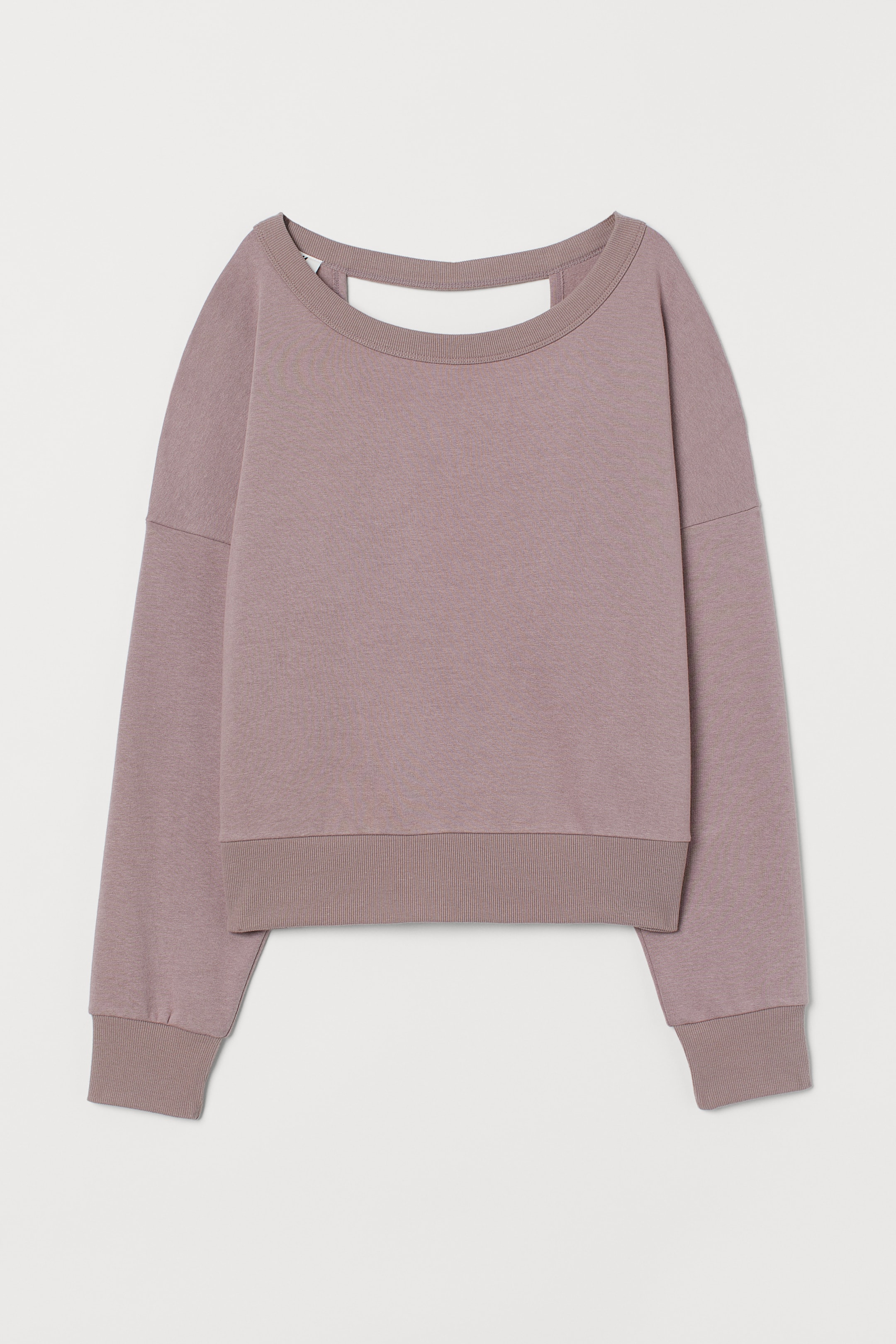 Größeres Bild ansehen: Rückenfreies Sweatshirt - Flieder - Ladies | H&M DE 1