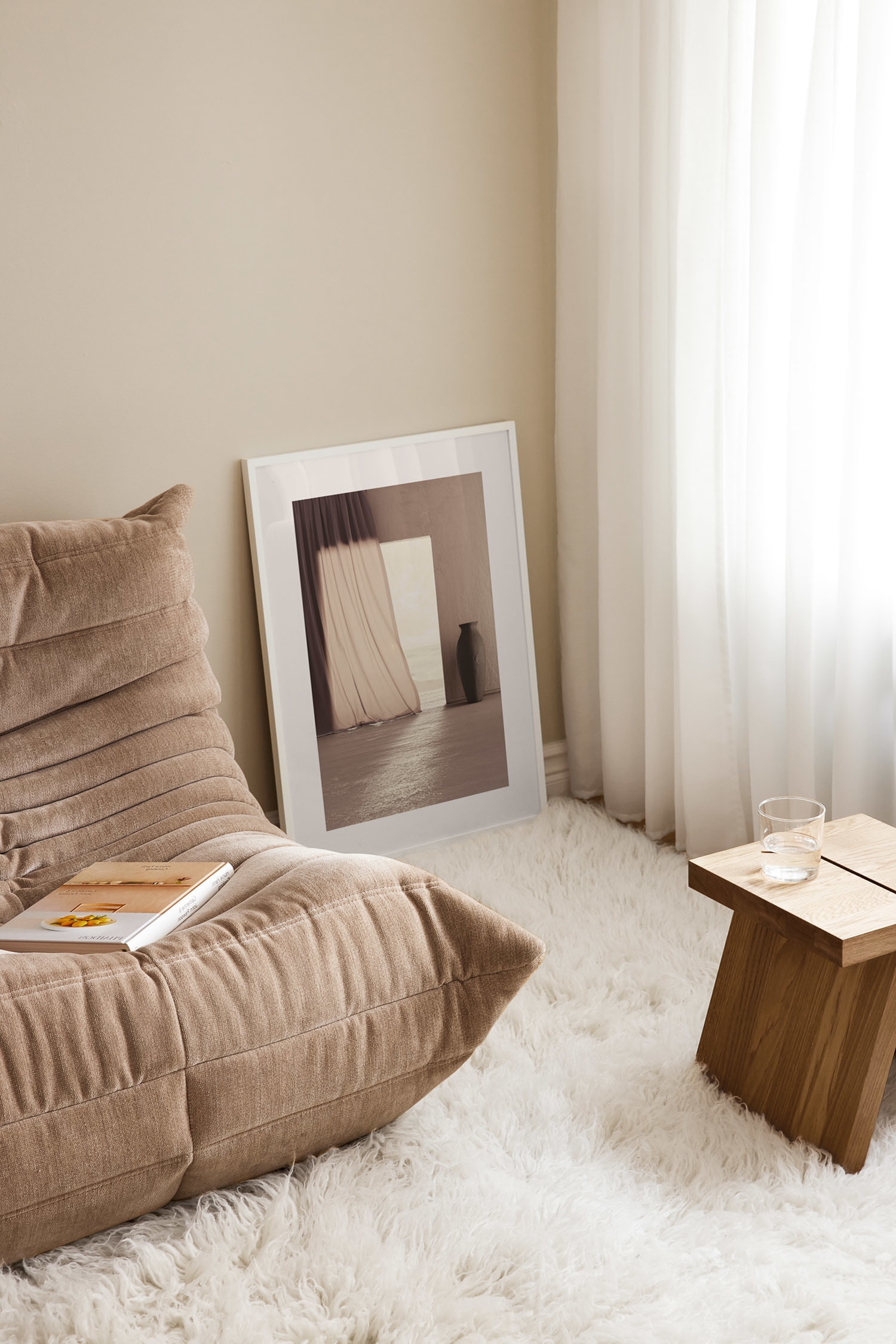 Beige Doorway Juliste - Beige/ruskea