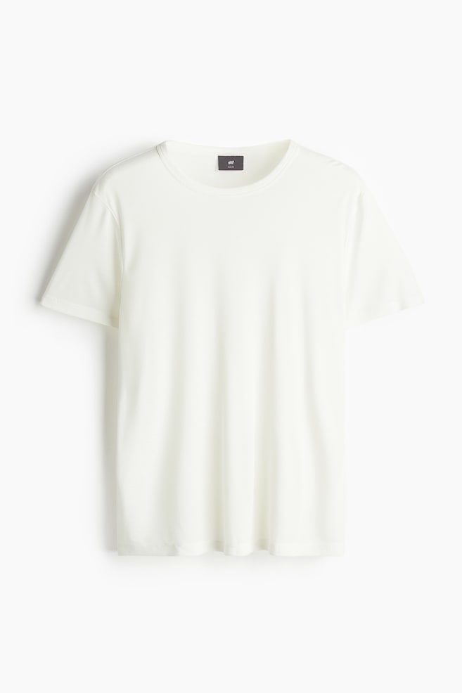Slim Fit T-shirt - White/Black - 1