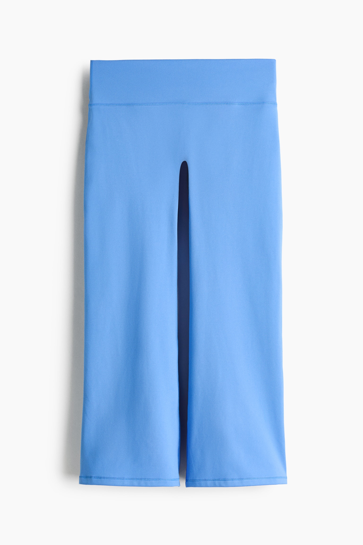 Ausgestellte Capri-Sportleggings mit SoftMove™ - Himmelblau/Schwarz - 1