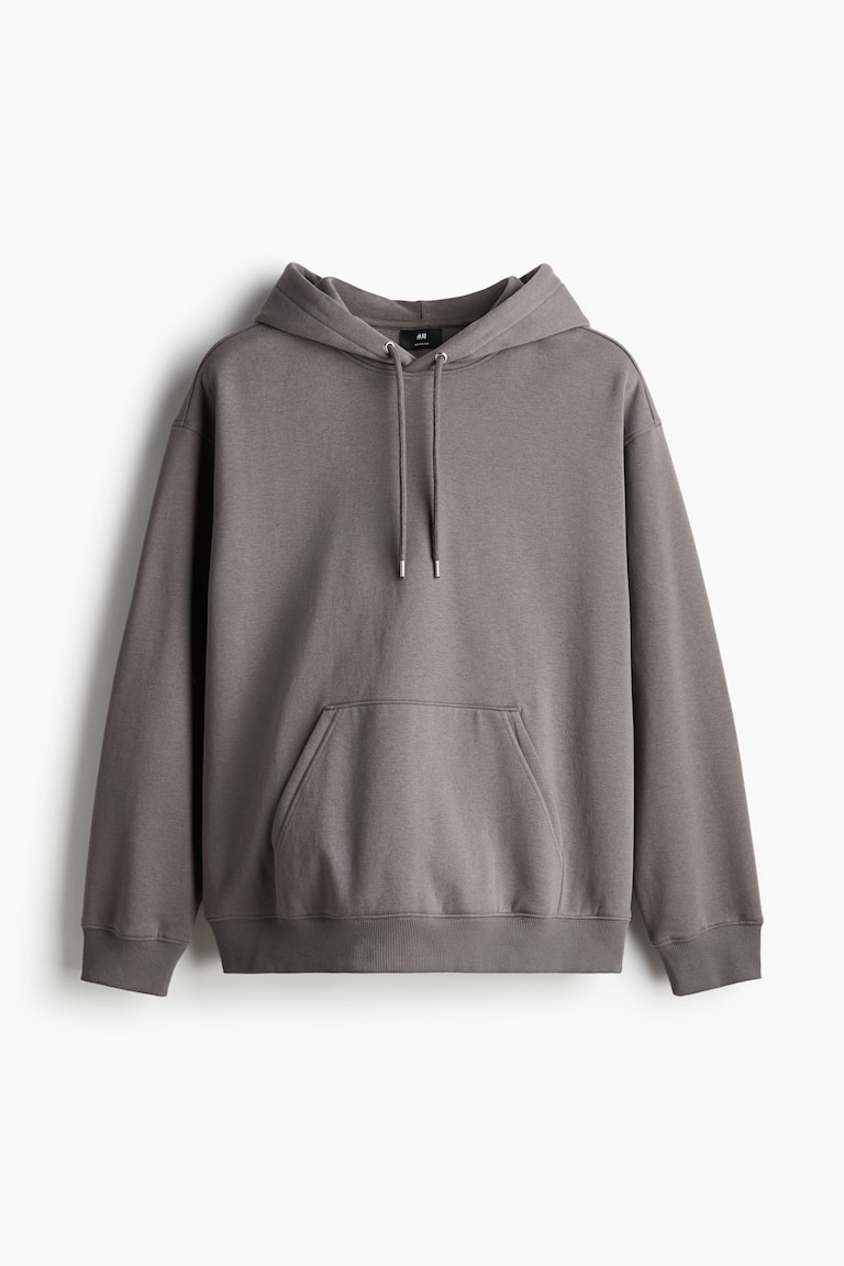 Loose Fit Hoodie Dark taupe Men H&M US