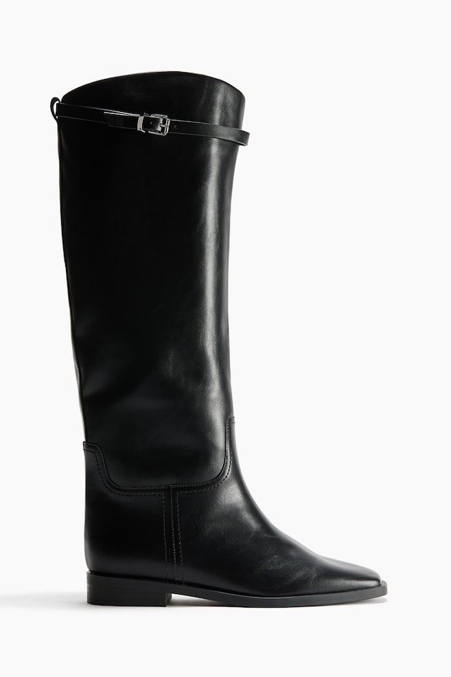 Bottes de hauteur genou - Noir - 1