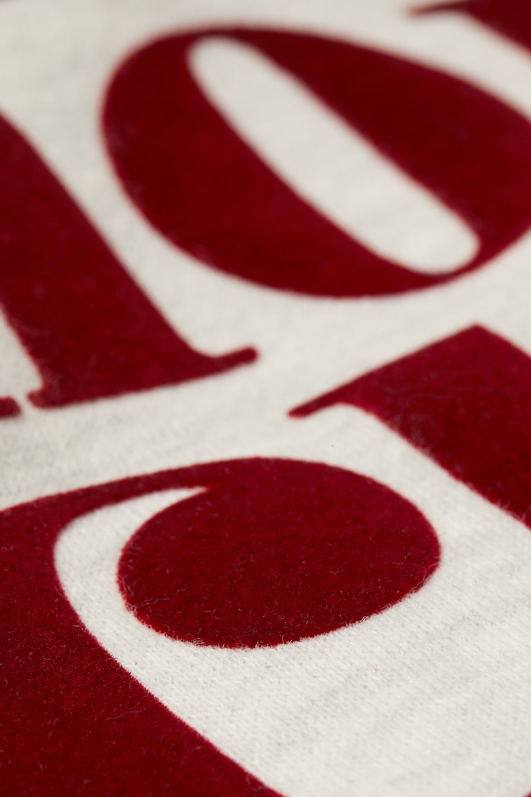 Printed sweatshirt Natural white/Oui Ladies H&M HK