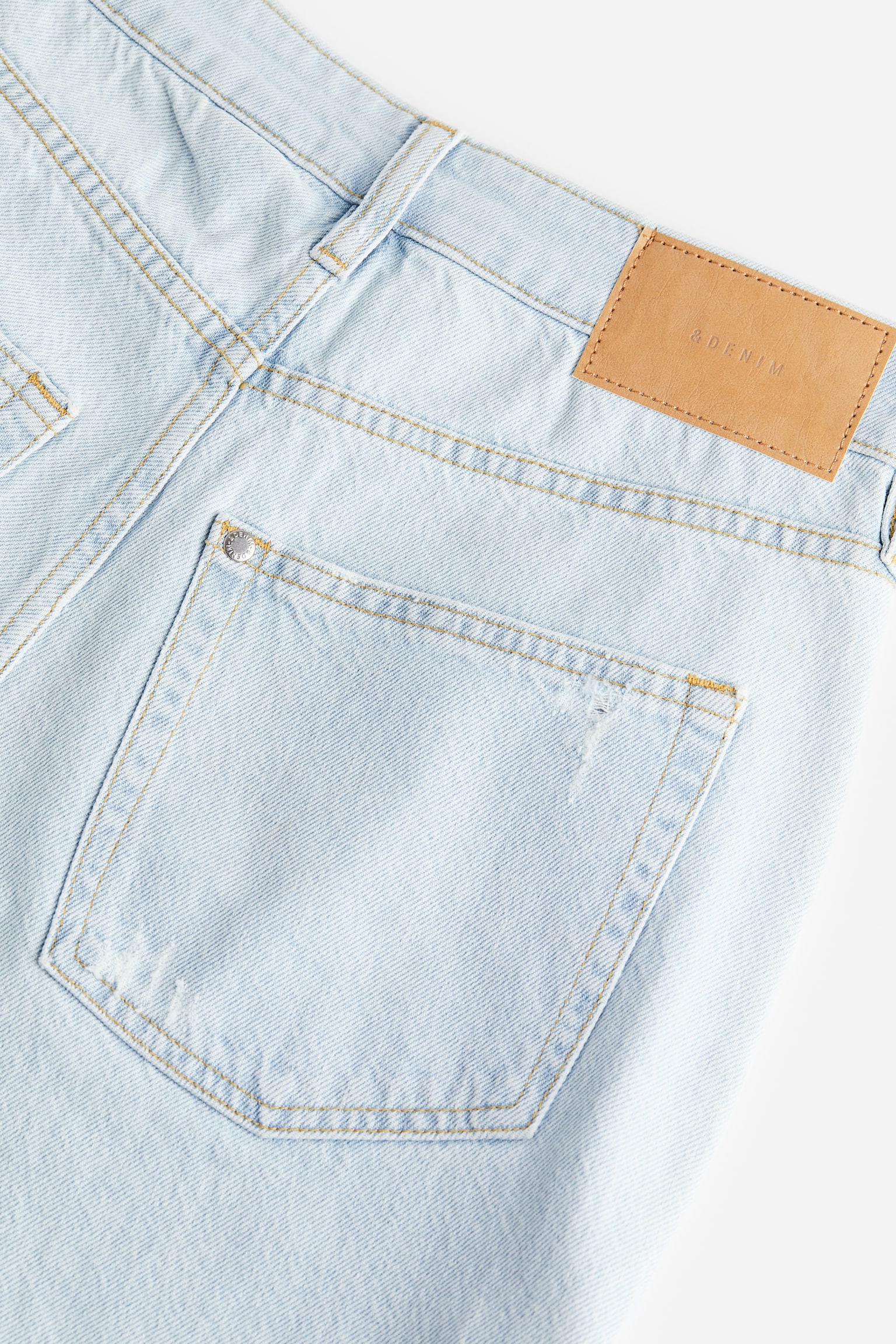 Mom Comfort Ultra High Denim Shorts - Pale denim blue/White/Pale denim blue/Black/Denim blue - 2