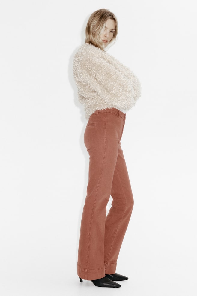Flared High Jeans - Arancione scuro/Blu denim scuro/Azzurro/Nero denim/Blu denim scuro/Bianco - 1
