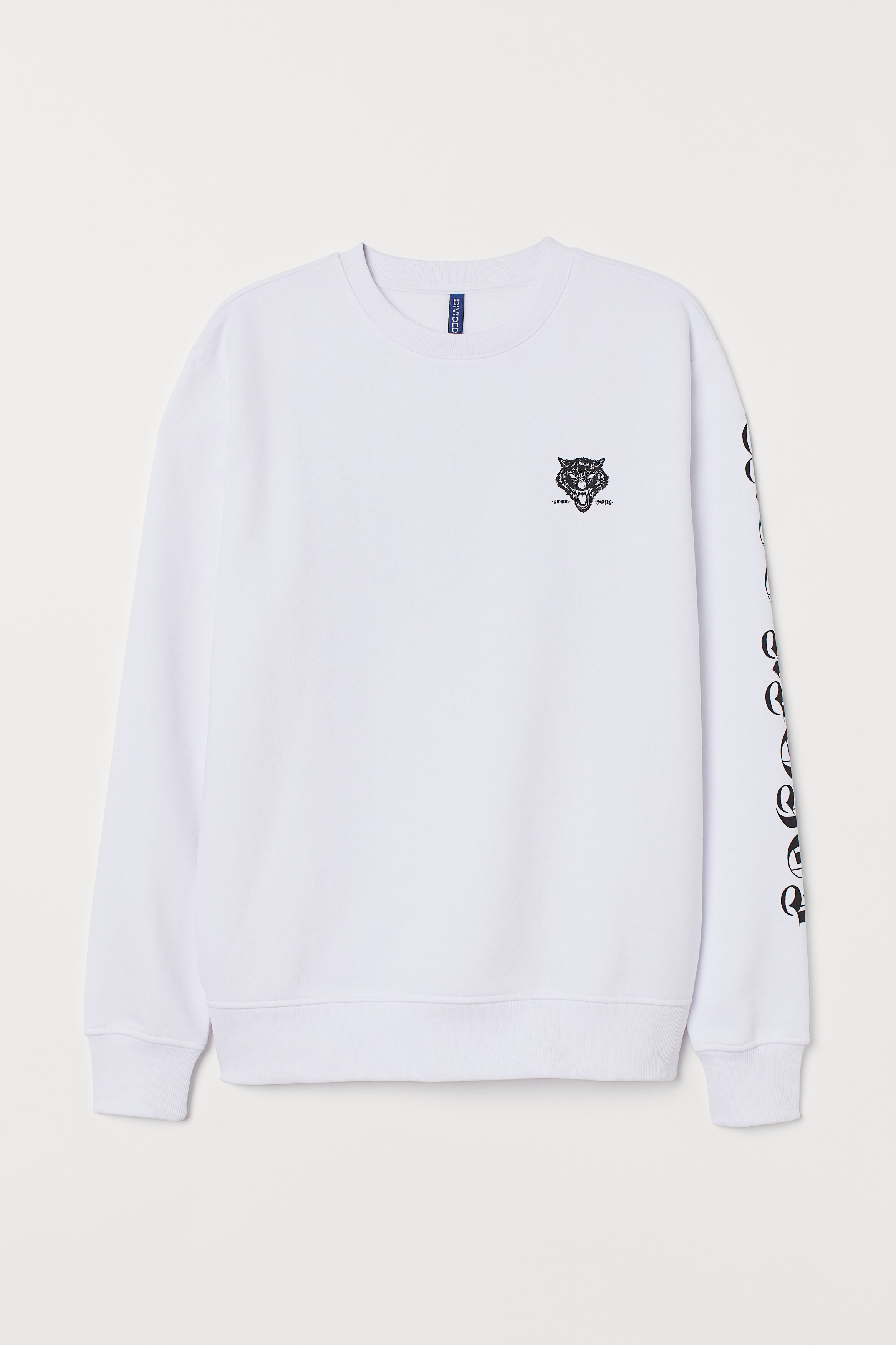 Sweatshirt with a motif - White/Lone Soul - Men | H&M