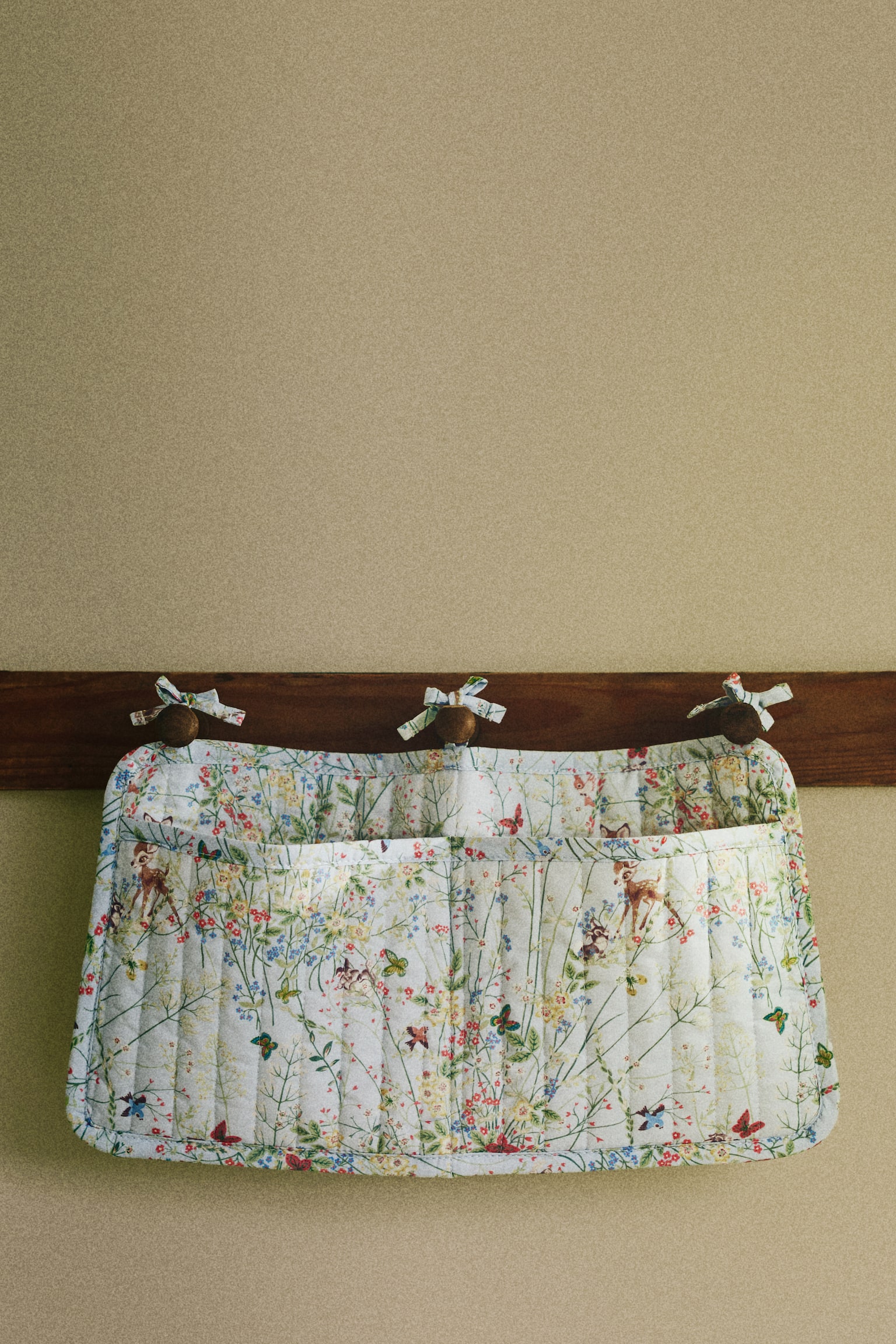 Quilted cotton storage pocket - Light blue/Bambi/White/Bambi - 1