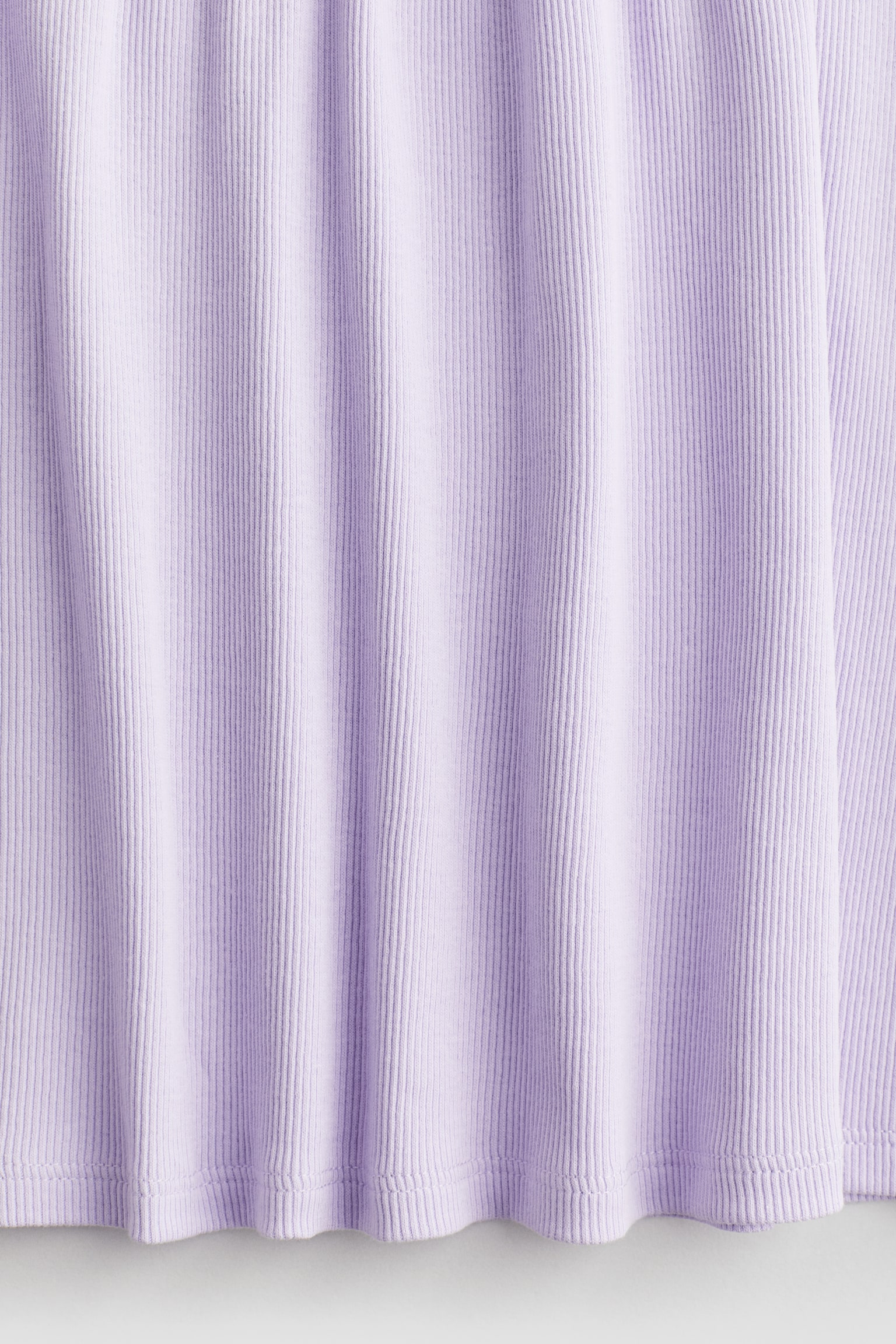 Ribbed jersey dress - Light purple/Dusty pink/Light blue/Striped/Light green/White/Pink striped/Black/White striped - 2