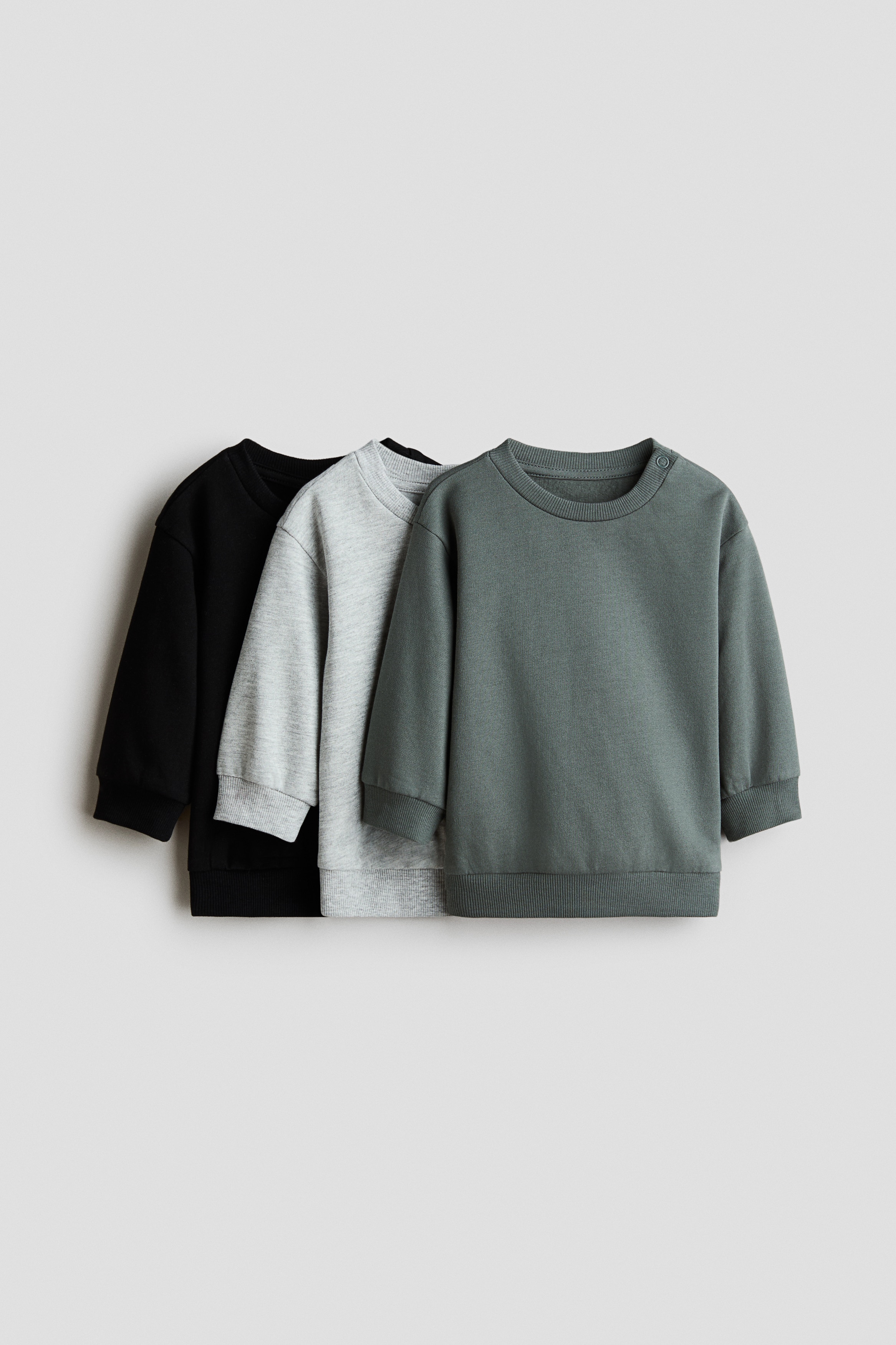 3-pack cotton sweatshirtsModel