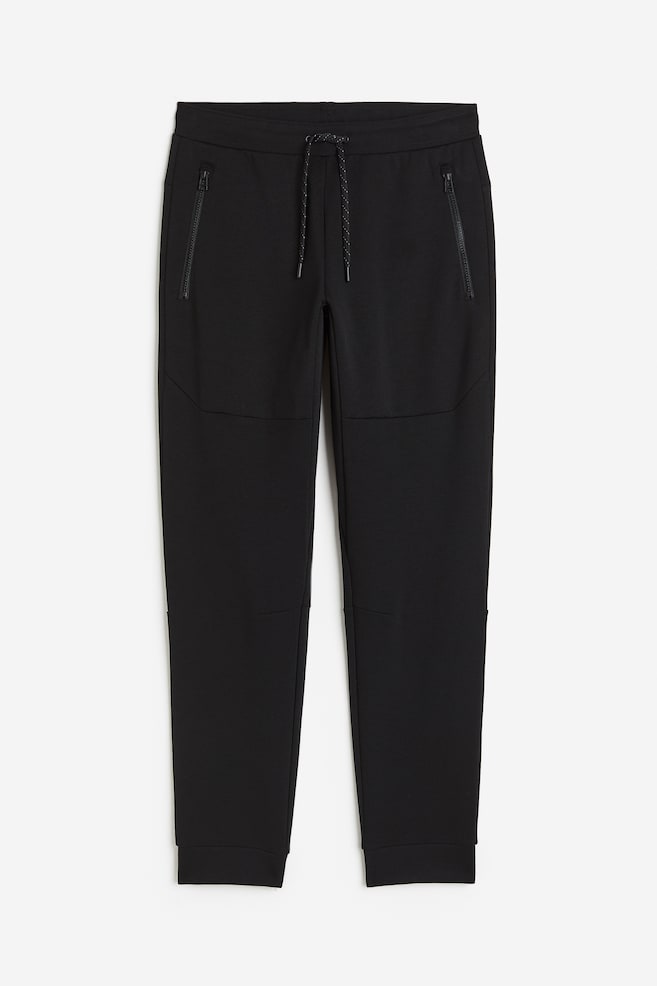 Pantalon jogger tech DryMove™ avec poches zippées - Noir/Gris clair chiné/Rouge foncé/color block/Noir/dc - 2