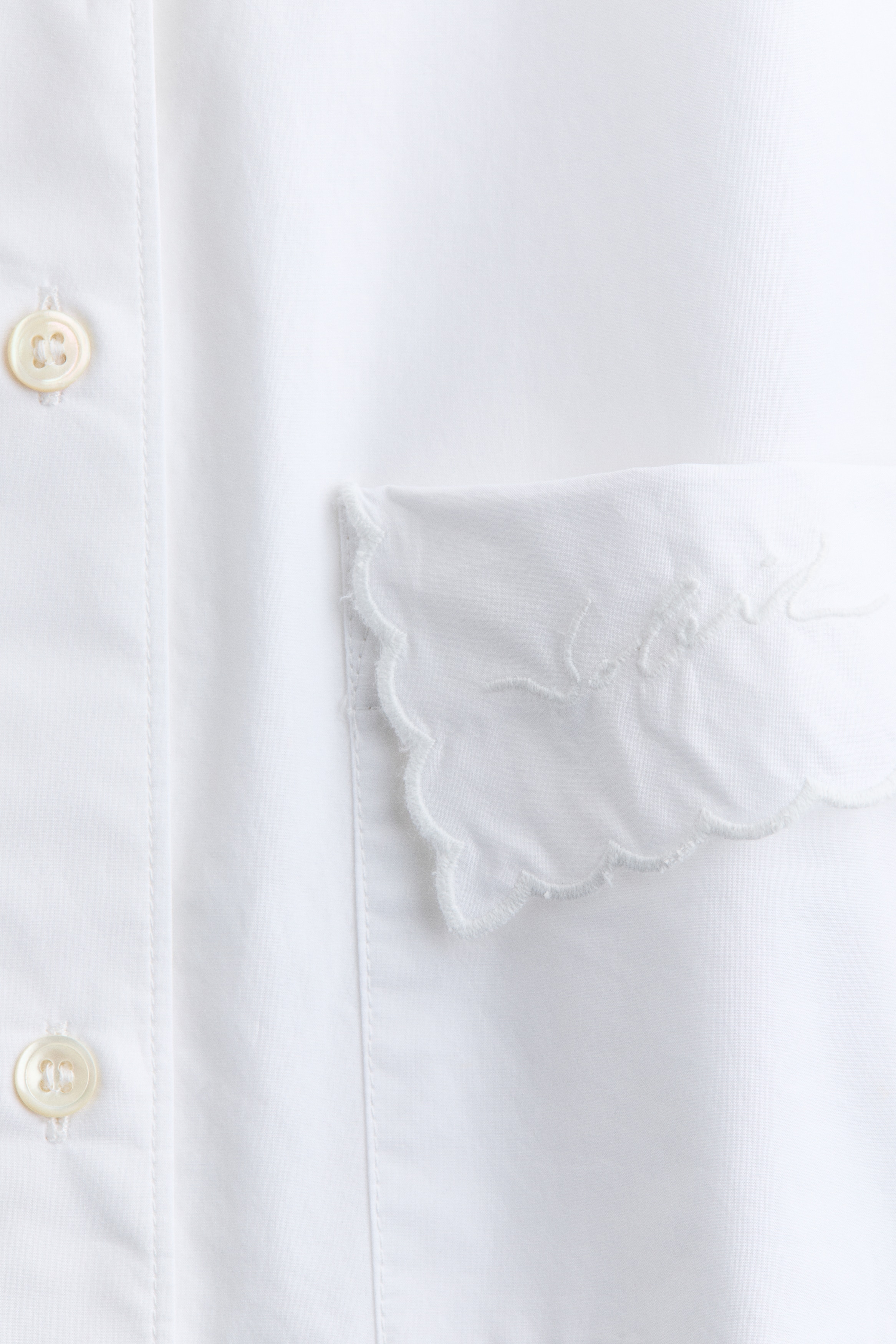 Ruched-Sleeve Poplin Shirt thumbnail 6