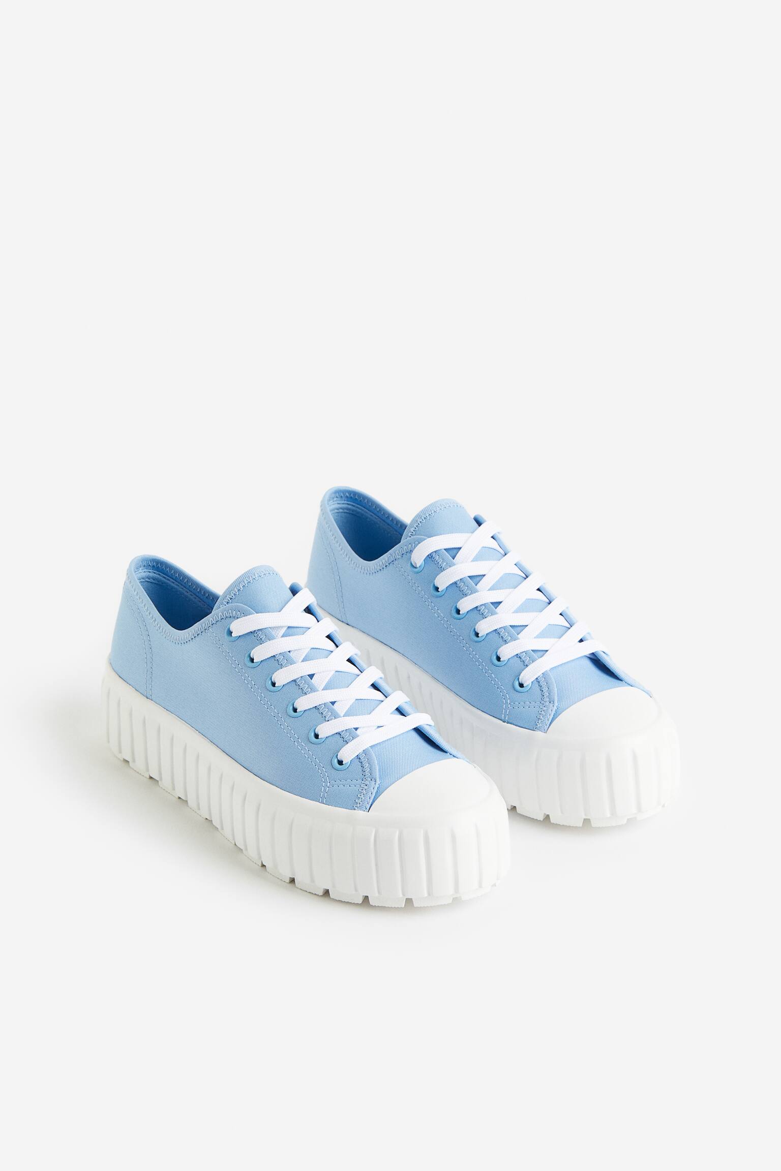 Chunky Platform Sneakers - Light blue/White - 4