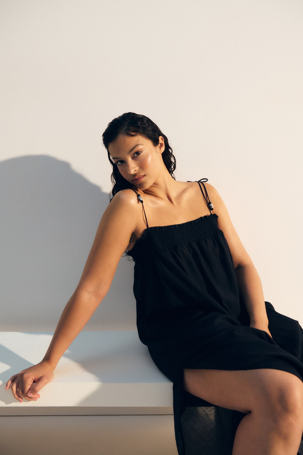 Tie-Shoulder-Strap Beach Dress - image 2
