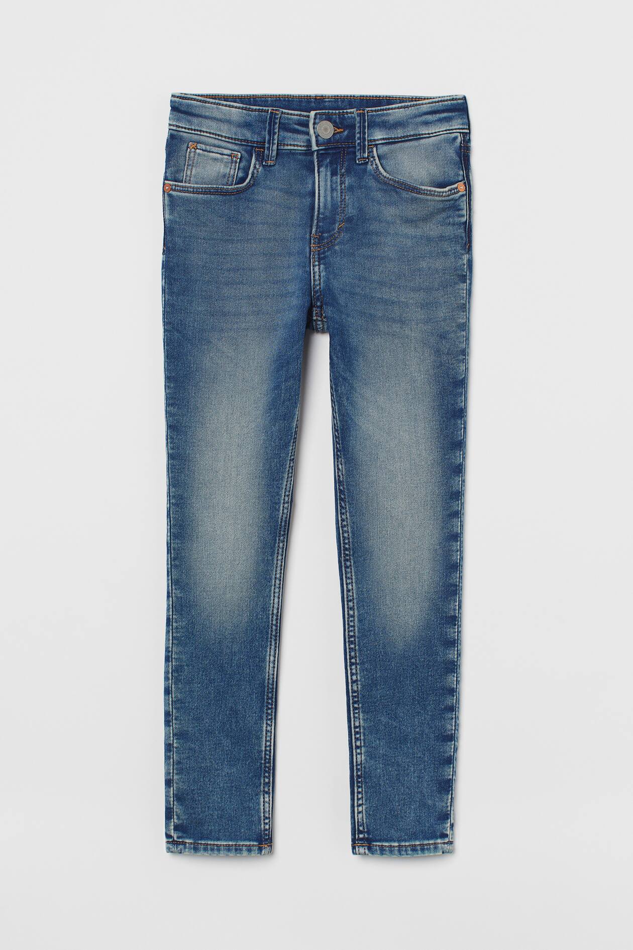 Skinny Fit Jeans - Regular waist - Long - Denim blue - Kids | H&M US