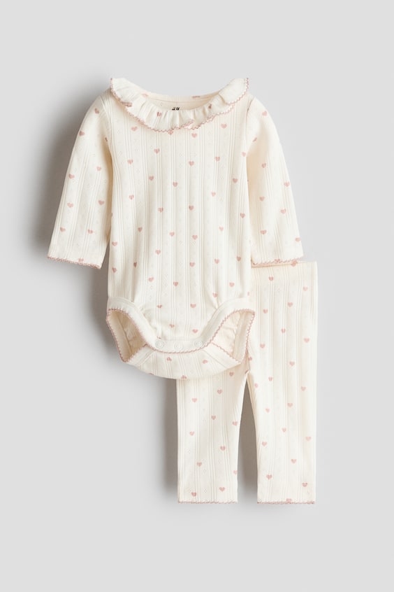 H&M 2-piece Cotton Jersey Set